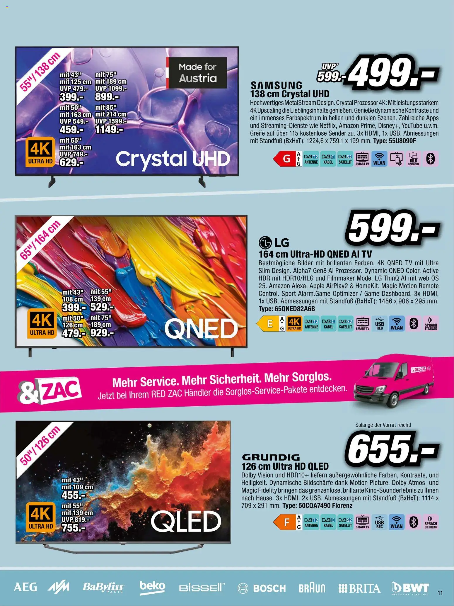 RED ZAC Flugblatt gültig ab 23.02.2026 | Seite: 11 | Produkte: TV, Kabel, Satellit, Apple