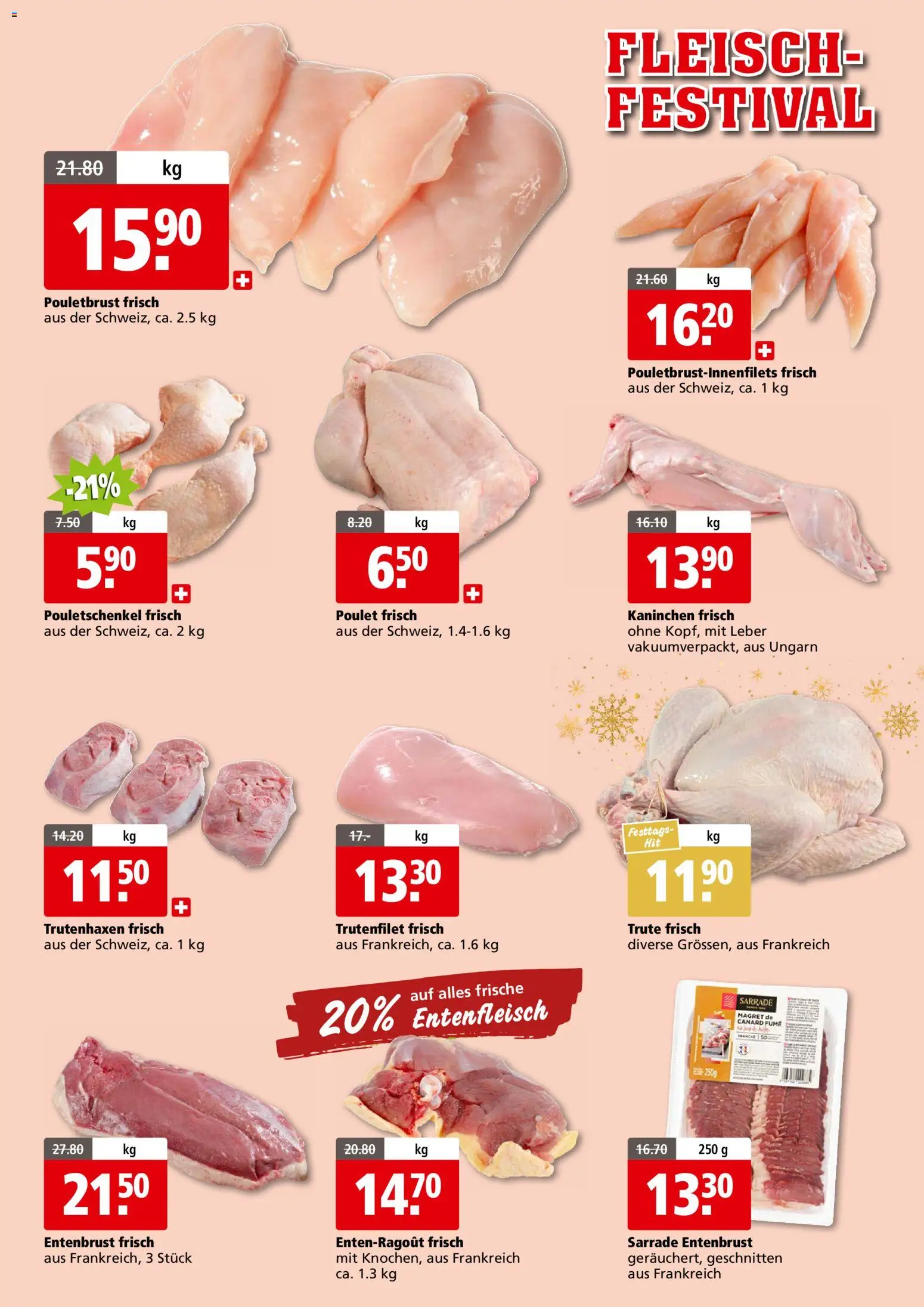 Aligro Aktionen Fleisch Festival Schlieren, Gossau SG, Frauenfeld, Rapperswil-Jona, Sargans, Bern, Brüttisellen, Pratteln, Emmen, Spreitenbach – gültig ab 24.11.2025 | Seite: 4 | Produkte: Pouletbrust