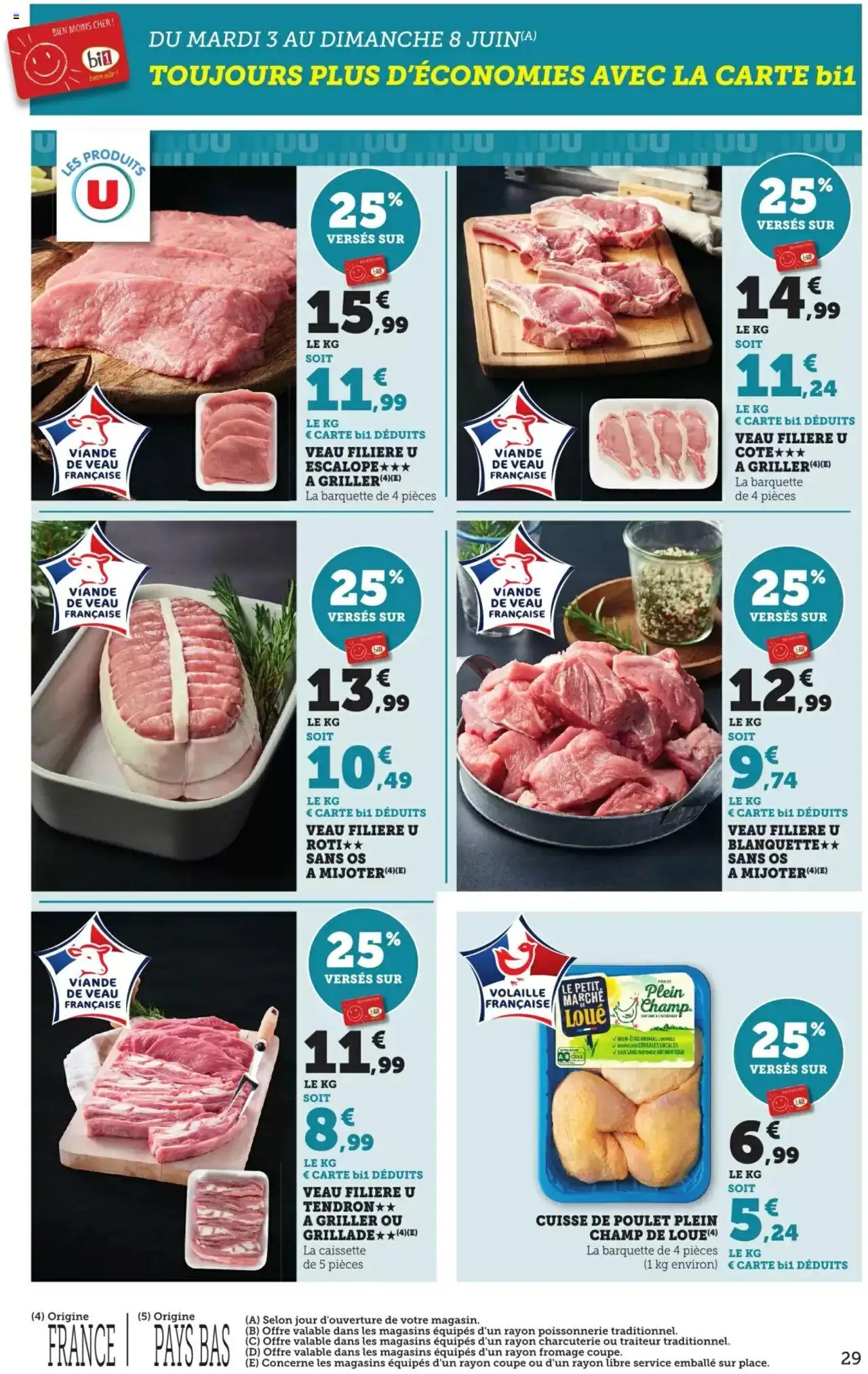  | Page: 29 | Produits: Volaille, Poissonnerie, Viande, Céréales