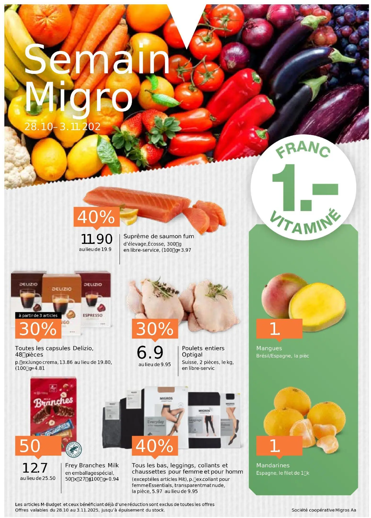 Migros Aktionen FR – gültig ab 28.10.2025 | Seite: 1 | Produkte: Mango