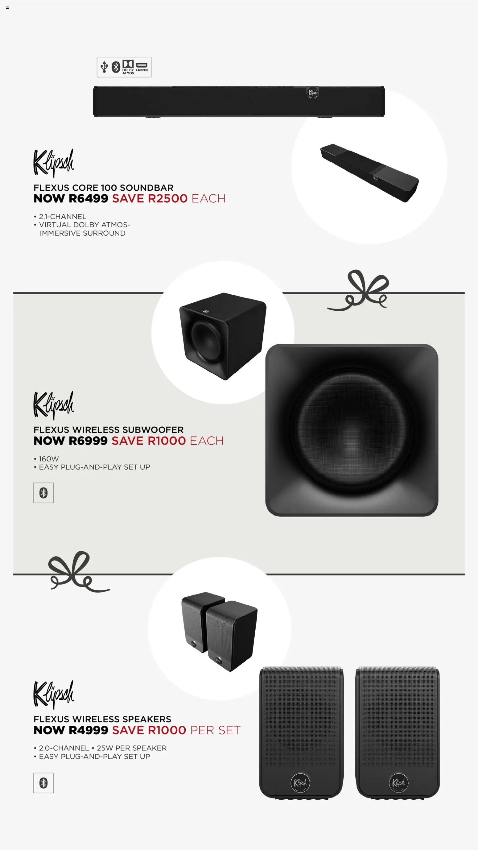 New House and Home catalogue – valid from 01.12.2025 | Page: 6 | Products: Speaker, Soundbar, Subwoofer