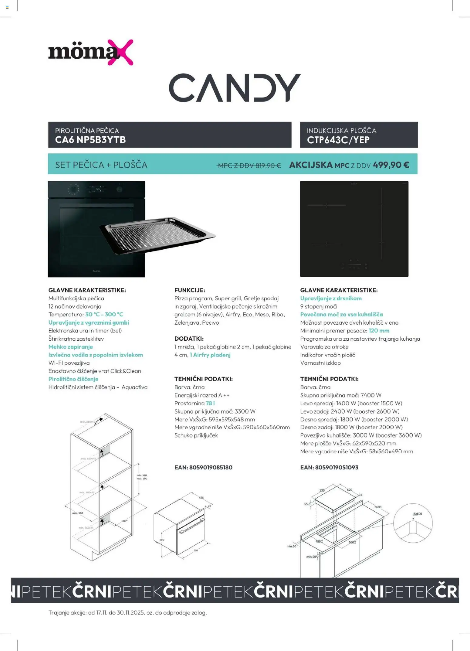 Novi Mömax katalog ponudbe – veljaven od 01.11.2025 | Stran: 1 | Izdelki: Ura, Pecica, Indukcijska plošča, Kuhališče