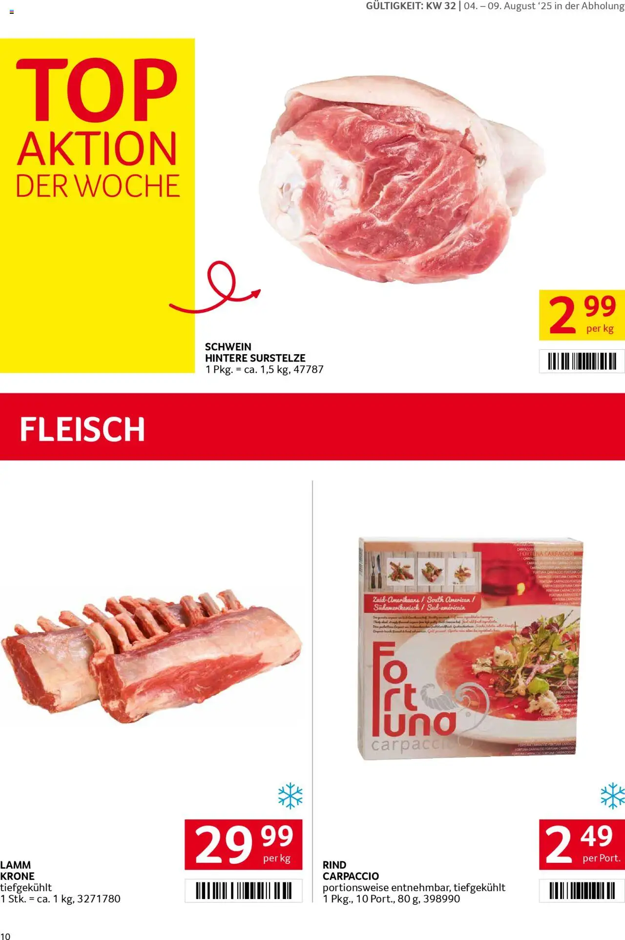 Transgourmet Flugblatt gültig ab 03.08.2025 | Seite: 10