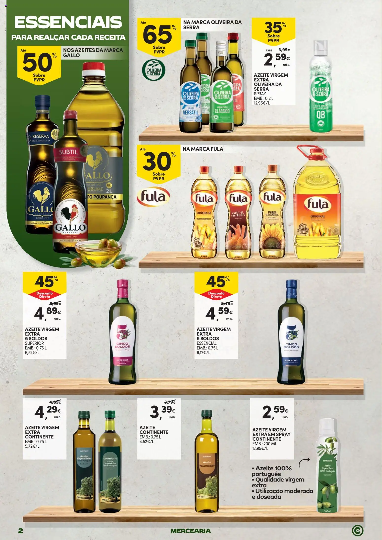 Continente Mercearia A sua despensa, a sua poupança │ válido de 21.04.2026 | Página: 2 | Produtos: Azeite