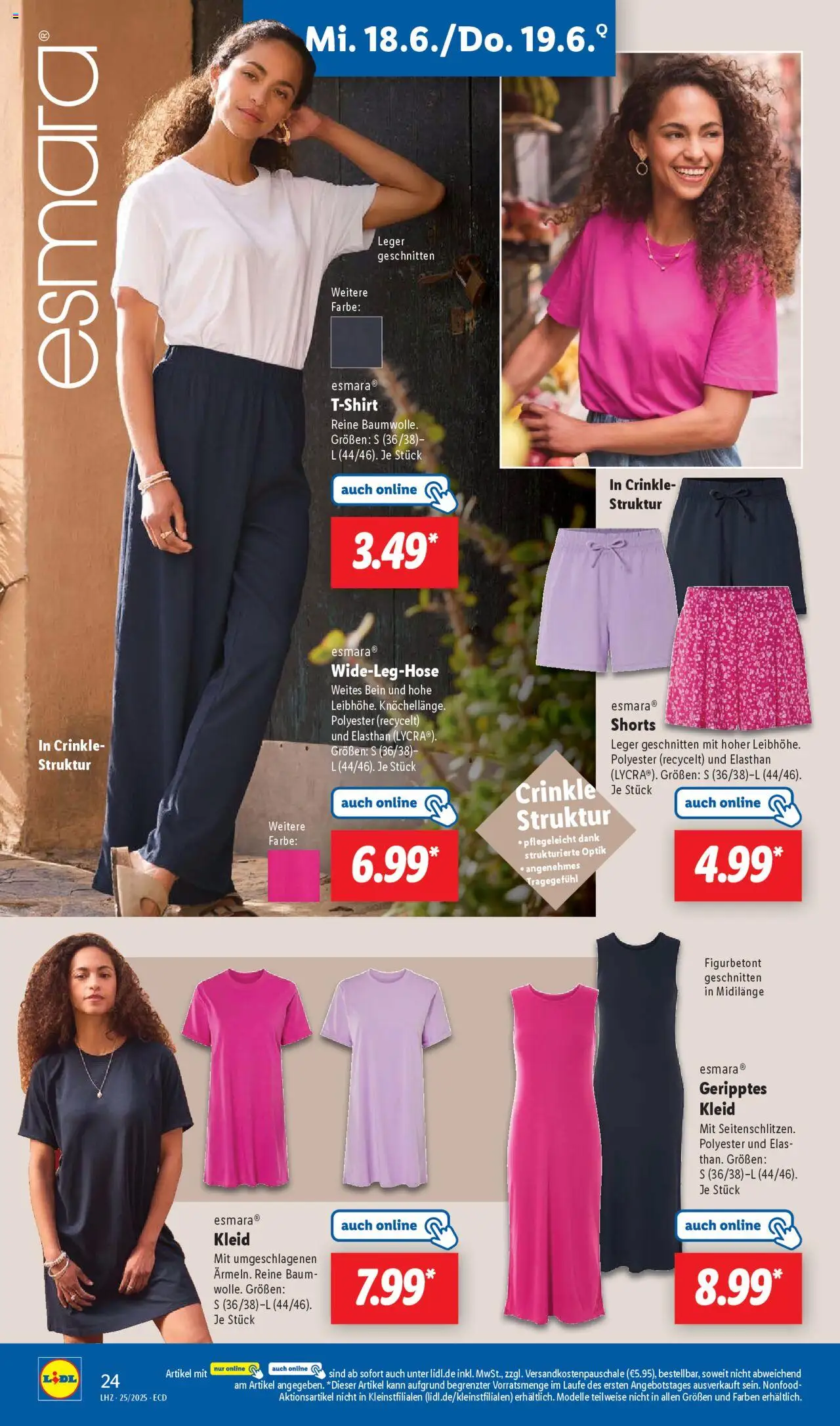 Lidl Prospekt 	 - gültig ab dem 16.06.2025 | Seite: 30 | Produkte: T-Shirt, Kleid