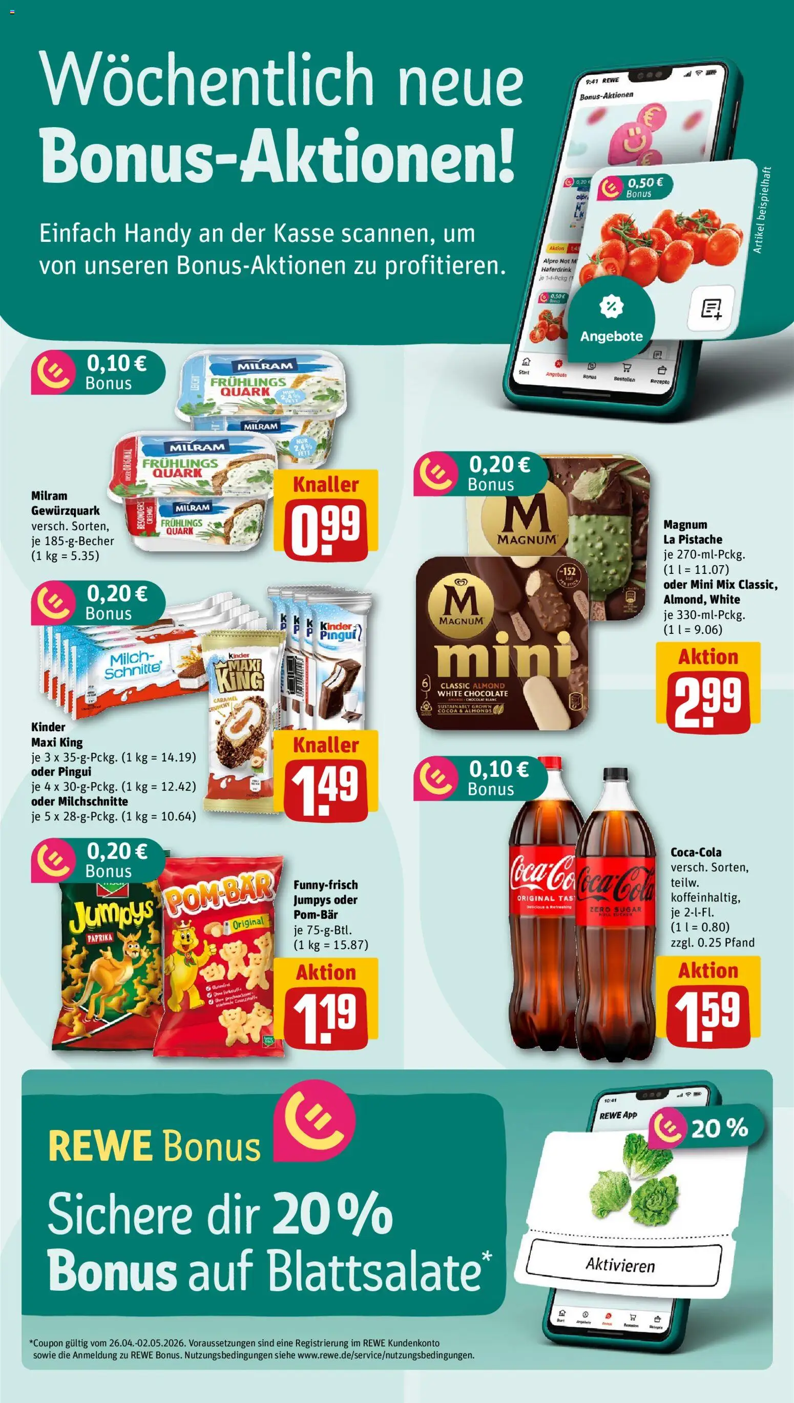 Rewe ihr Kaufpark Prospekt 	 – gültig ab 27.04.2026 | Seite: 2 | Produkte: Quark, Cola, Haferdrink, Paprika