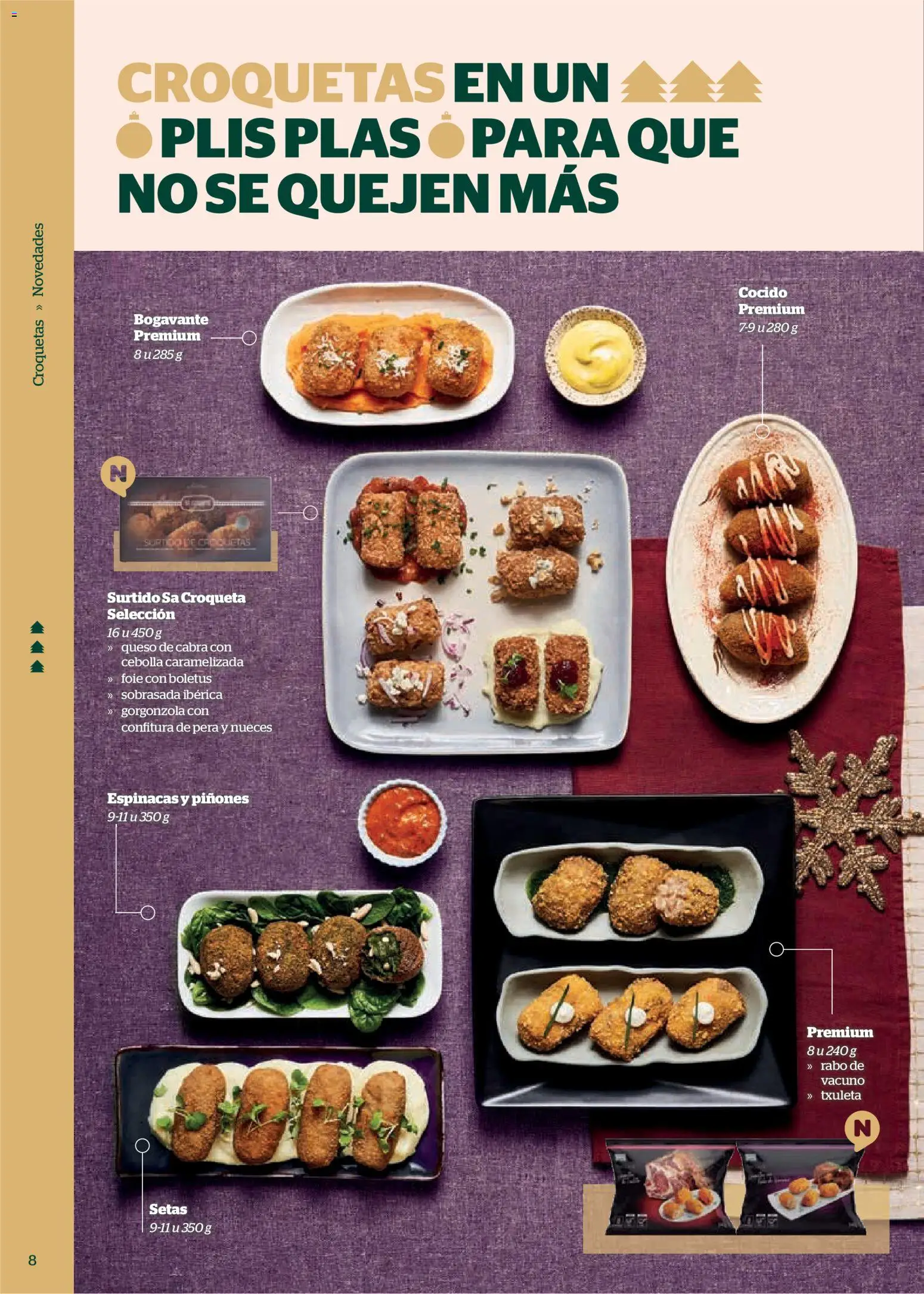La Sirena Especial Navidad │ válido desde el 13.11.2025 | Página: 8 | Productos: Queso, Πορσελάνη, Παγωμένο τσάι, Croquetas