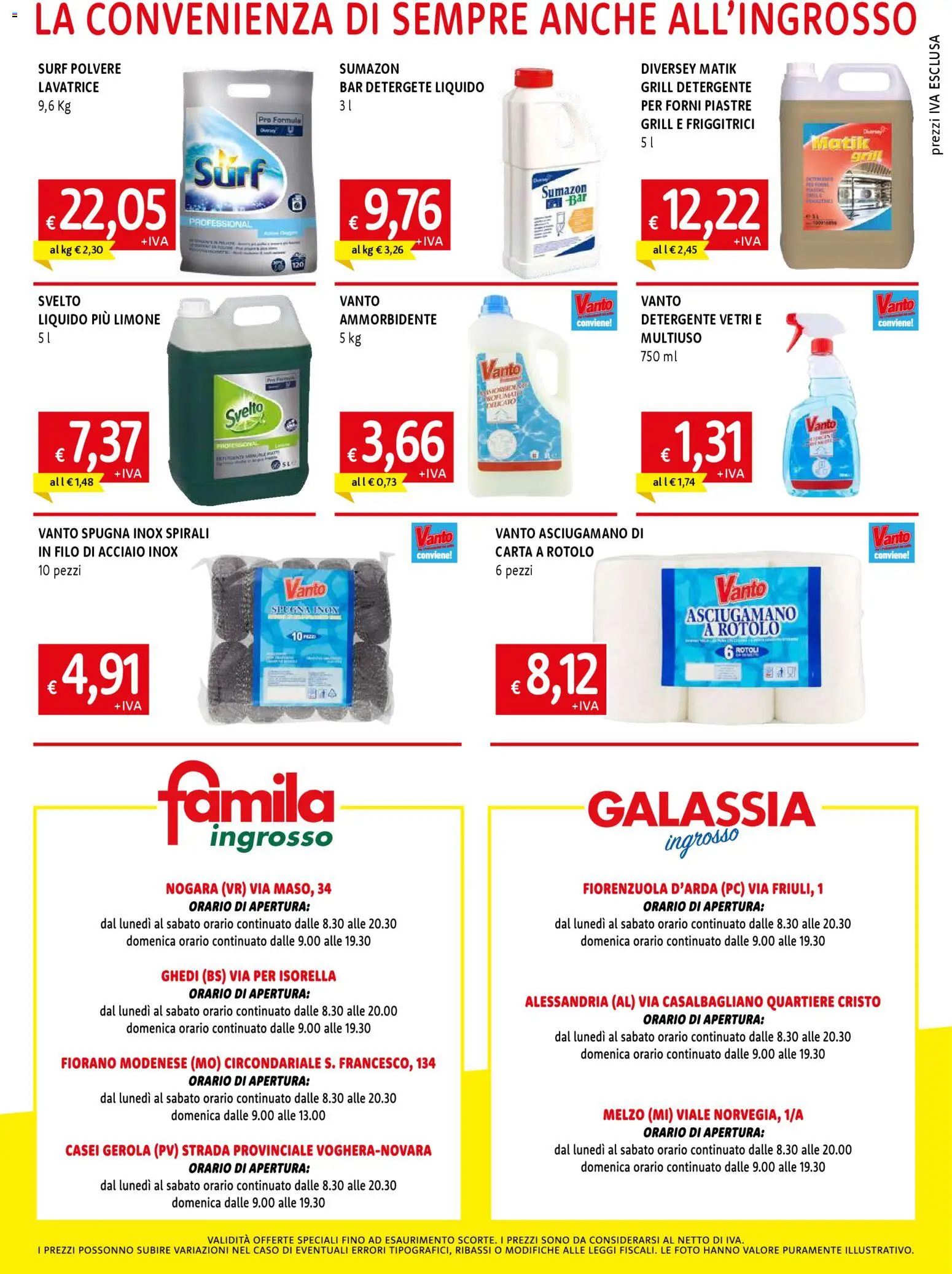 Volantino Galassia del 26.03.2026 | Pagina: 8 | Prodotti: Spugna, Ammorbidente, Limone, Asciugamano