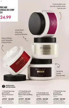 Ofertele Oriflame valabile de la 12.11.2025 | Pagină: 58 | Produse: Body, Cremă, Ciocolată, Ananas