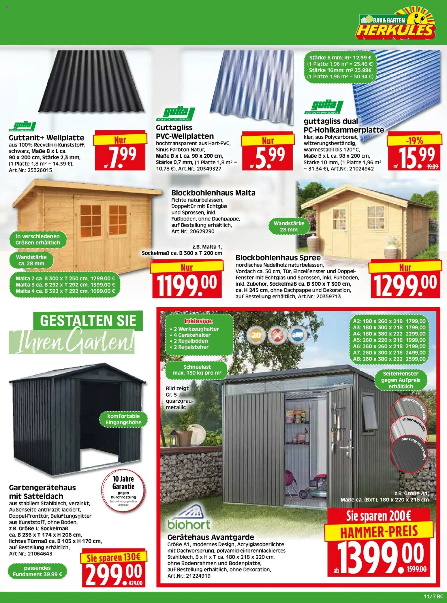 HERKULES Bau & Garten – gültig ab 09.03.2026 | Seite: 7