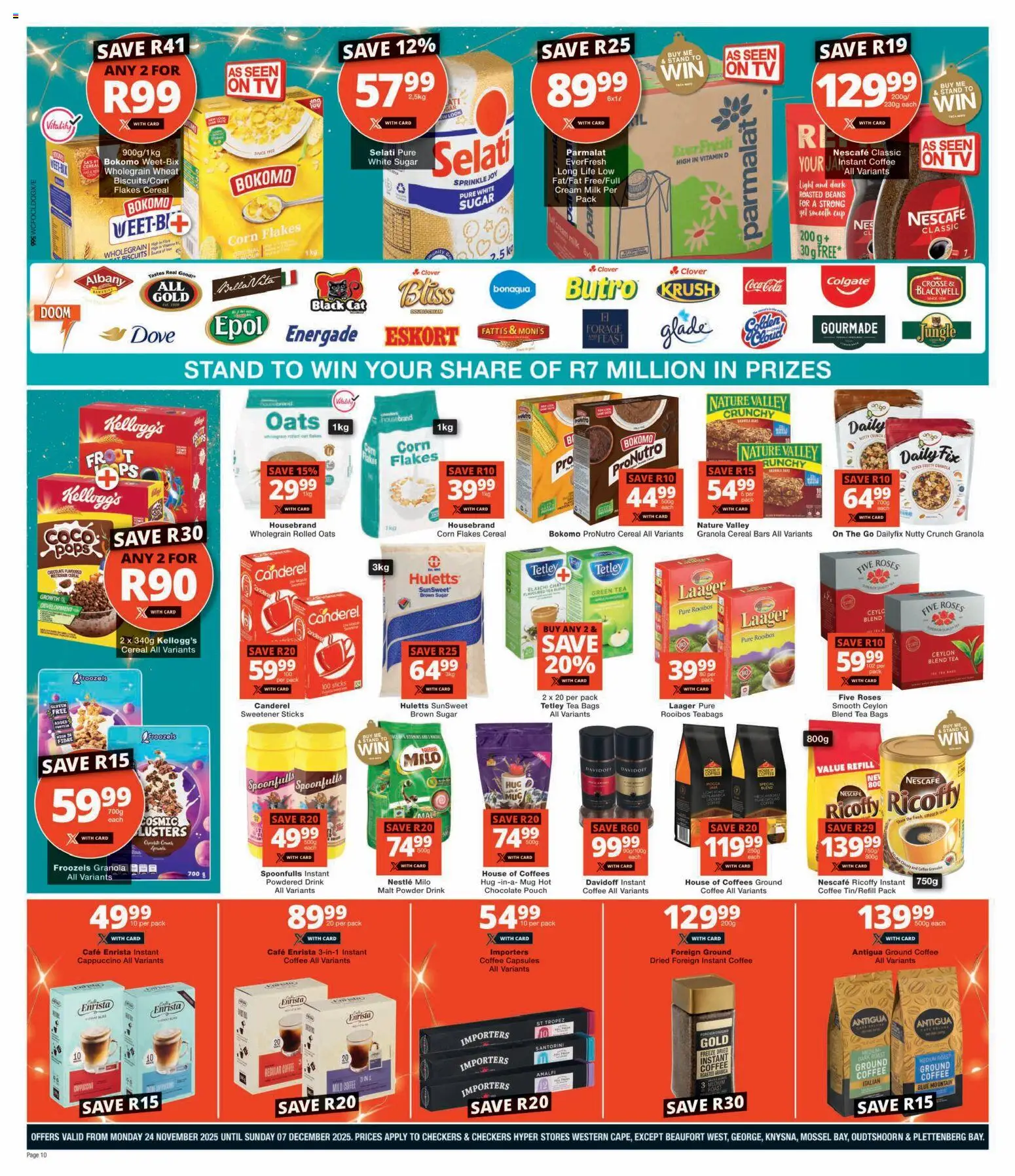 New Checkers catalogue – valid from 24.11.2025 | Page: 10 | Products: Beans, TV, Chocolate, Mug