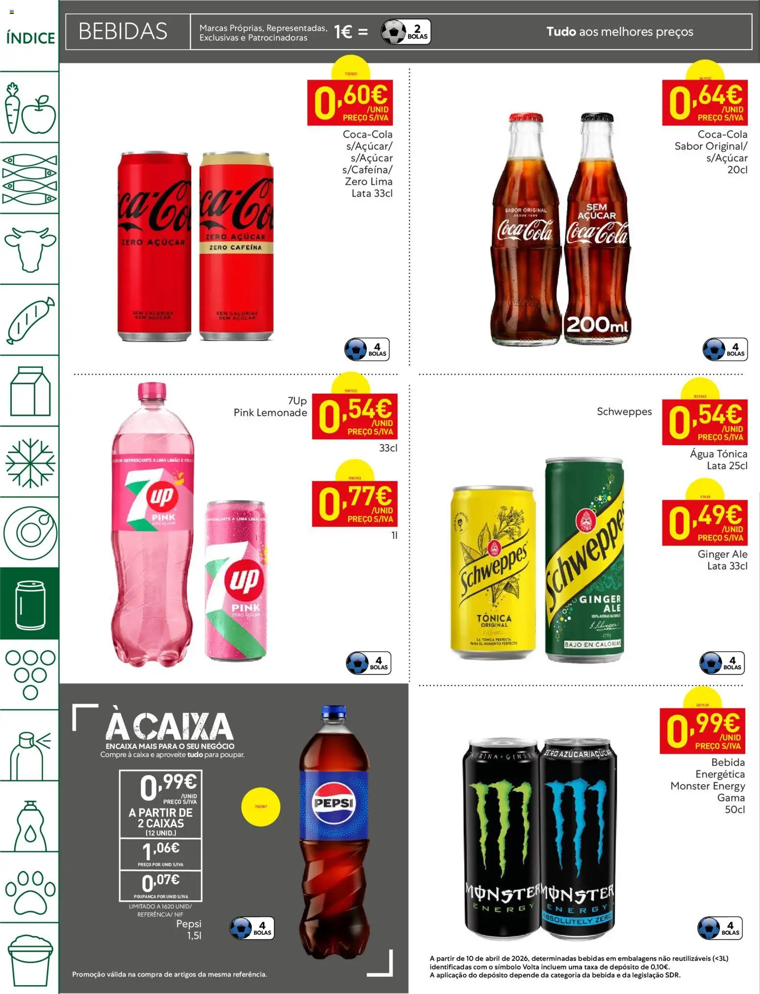 Recheio folheto │ válido de 28.04.2026 | Página: 34 | Produtos: Agua, Caixa, Açúcar, Bebida