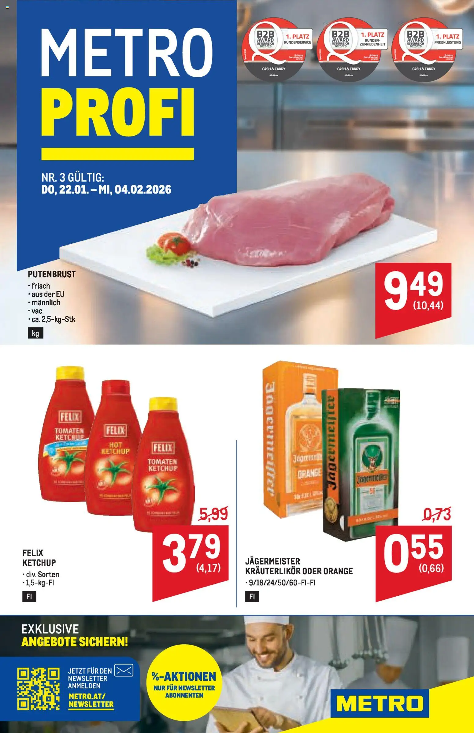 Metro Profi gültig ab 22.01.2026 | Seite: 1 | Produkte: Ketchup, Tomaten