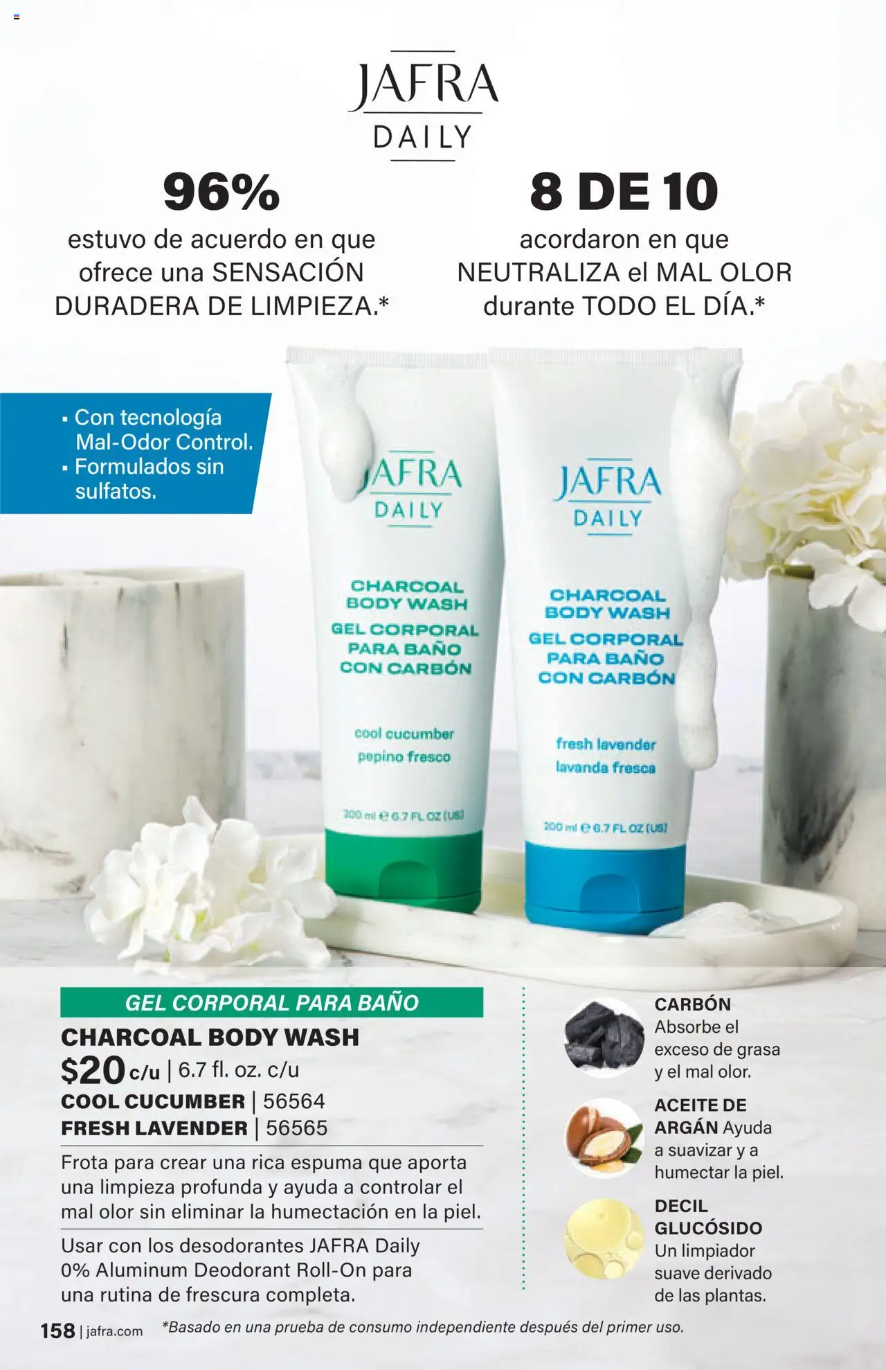 JAFRA folleto │ válido desde el 01.08.2025 | Página: 158 | Productos: Στιγμιαίος καφές, Aceite, Body, Baño