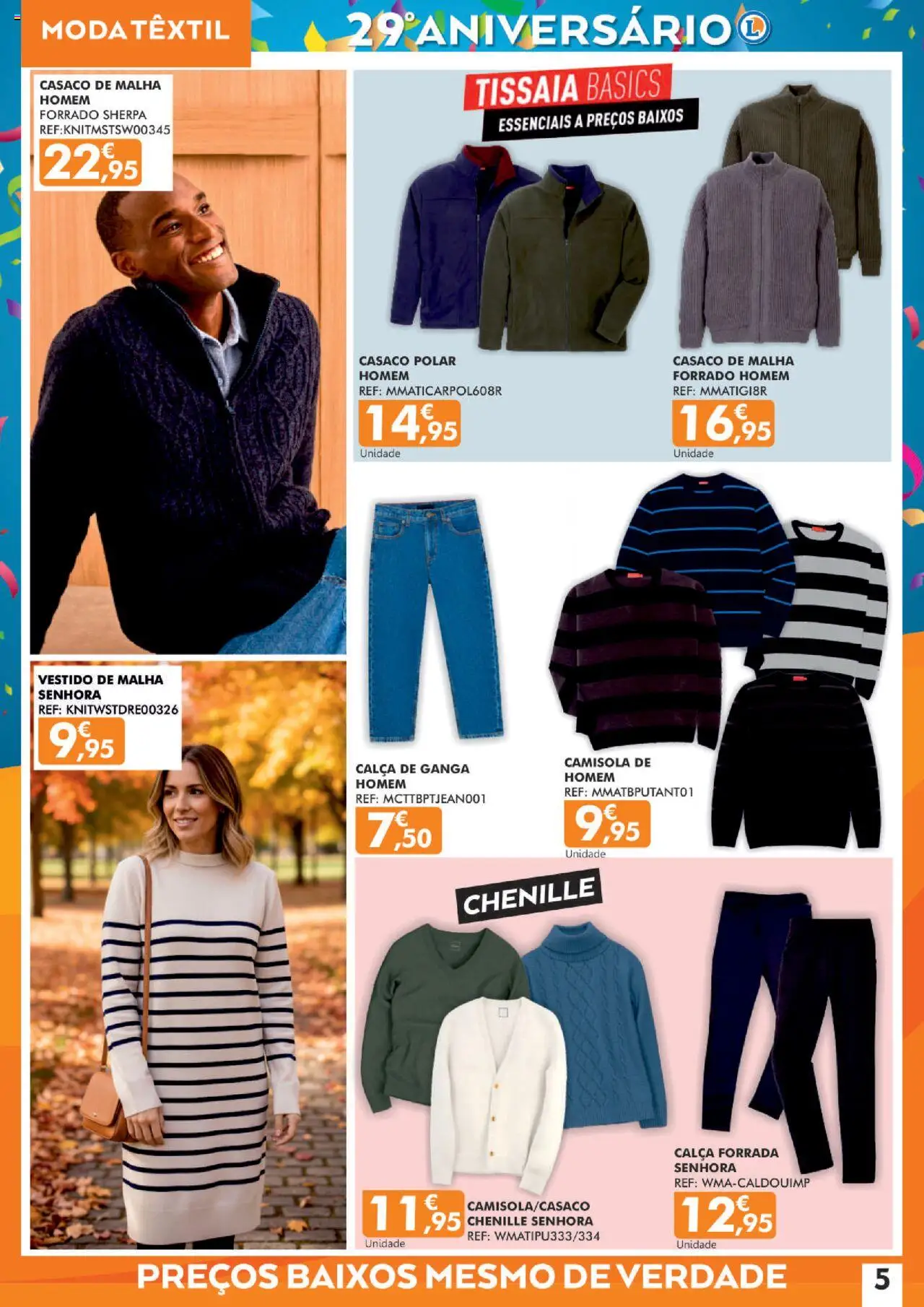 E.Leclerc - Folheto Aniversário Lamego │ válido de 16.10.2025 | Página: 5 | Produtos: Vestido, Casaco, Camisola, Calça