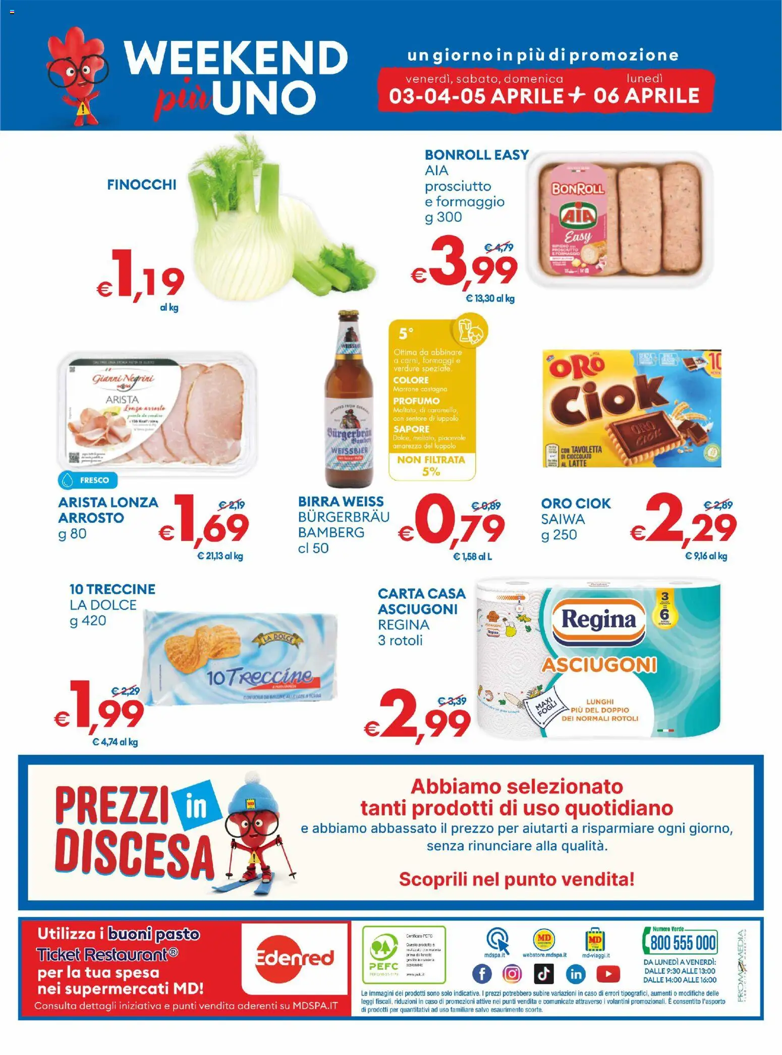 Volantino MD Discount del 24.03.2026 | Pagina: 36 | Prodotti: Arrosto, Birra, Verdure, Finocchi
