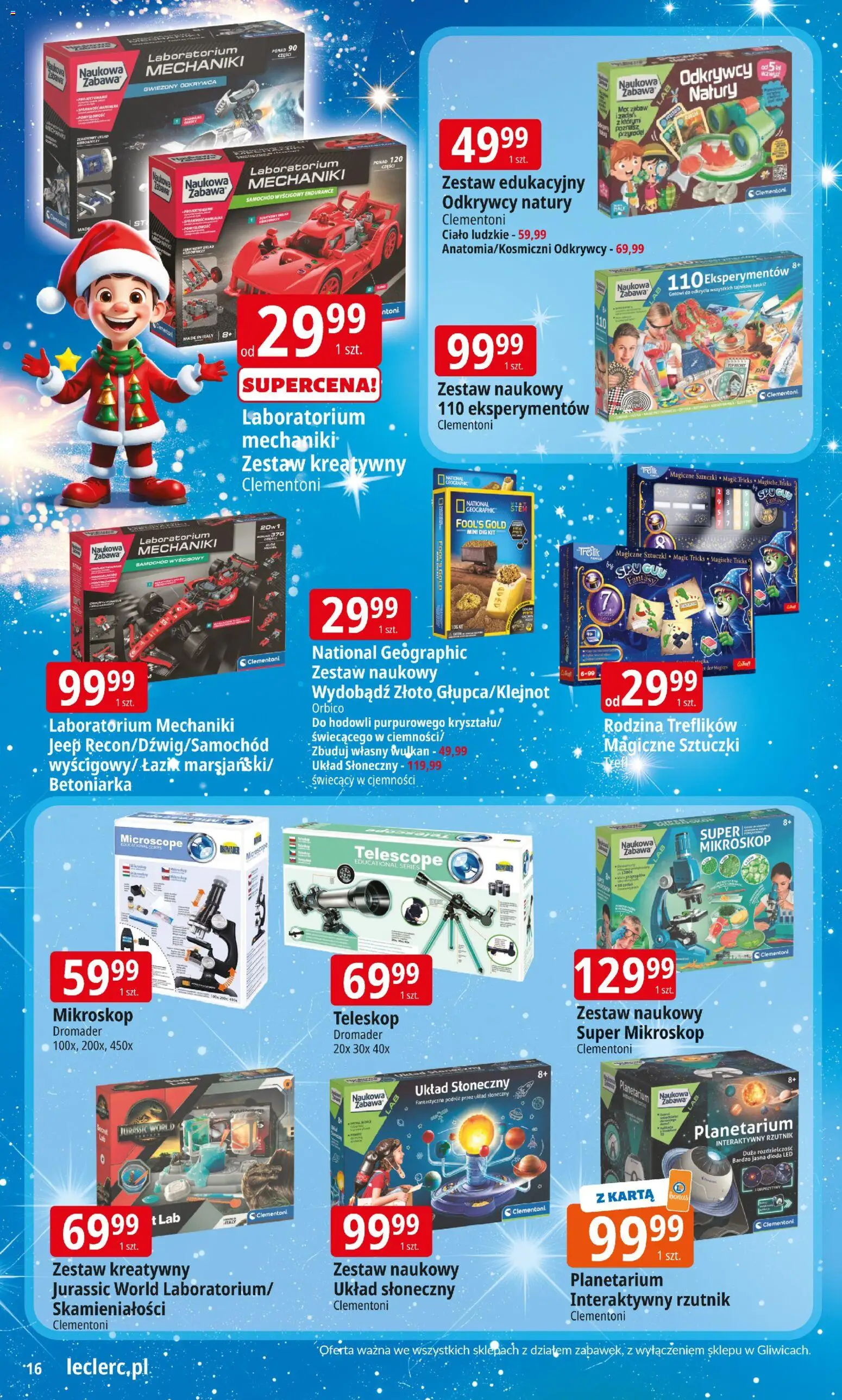 E.Leclerc Gazetka - Warszawa Jerozolimskie zabawki od 12.11.2025 | Strona: 16 | Produkty: Karta