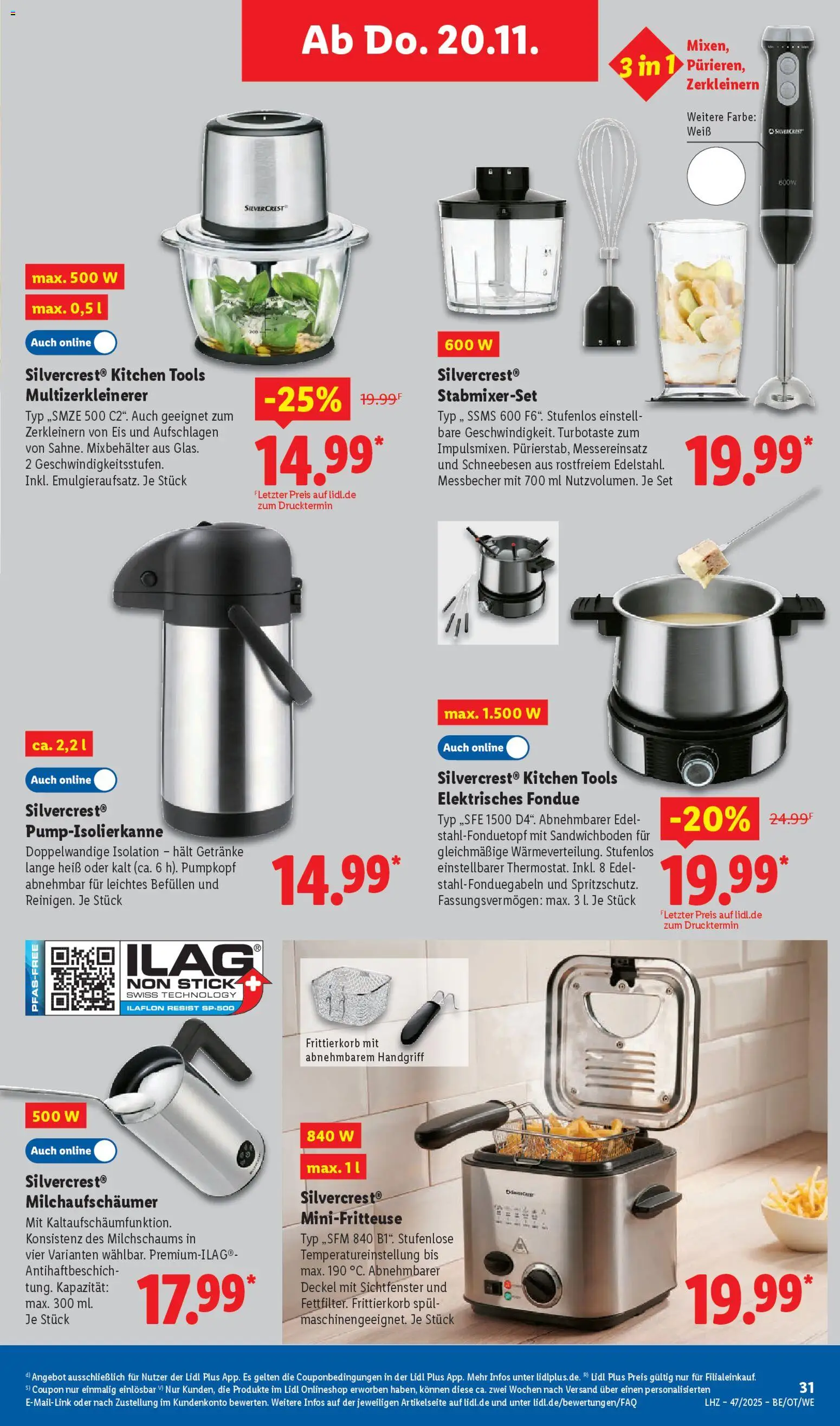 Lidl Prospekt Aarbergen – gültig ab 17.11.2025 | Seite: 45 | Produkte: Fondue, Eis