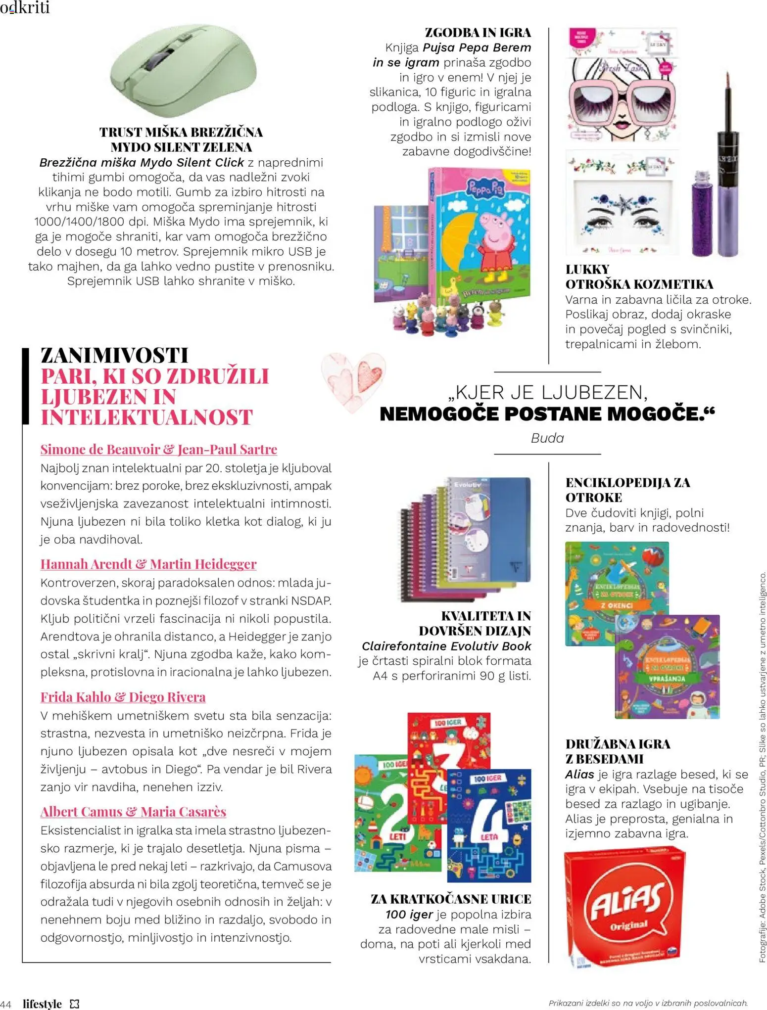 Novi Müller katalog ponudbe – veljaven od 01.01.2026 | Stran: 44 | Izdelki: Otroška kozmetika, Licila, Knjiga, Zelena