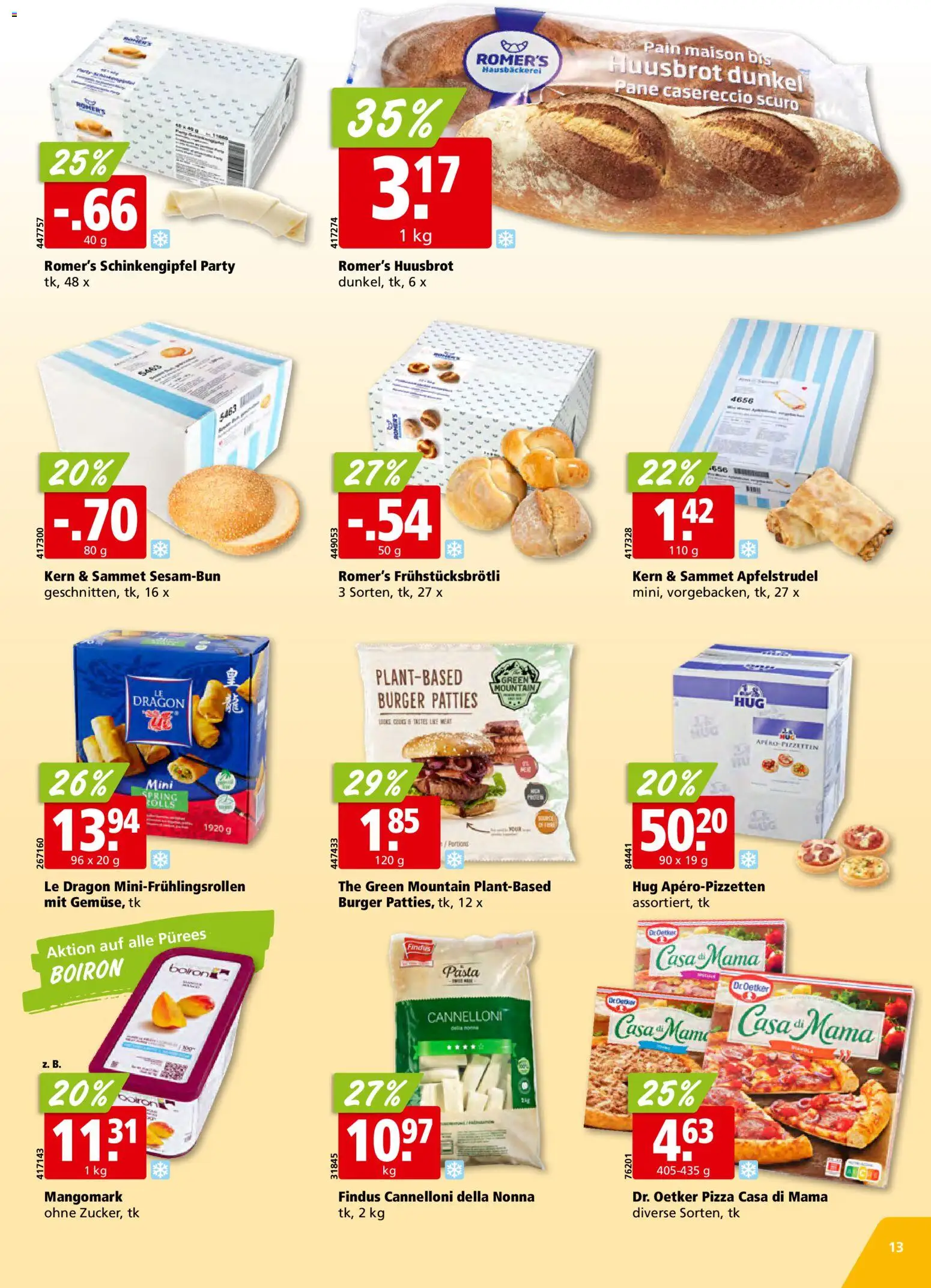 Aligro Aktionen – gültig ab 16.02.2026 | Seite: 13 | Produkte: Pane, Burger, Pizza, Pasta