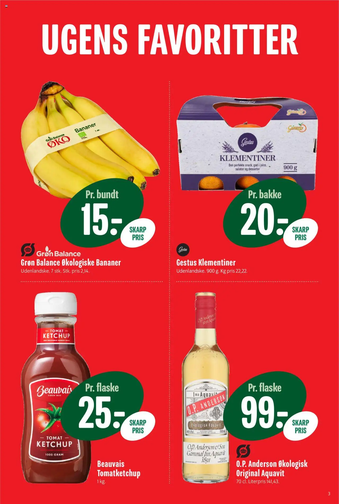 Min Købmand tilbudsavis – gyldig fra 17.10.2025 | Side: 3 | Produkter: Bananer, Ketchup