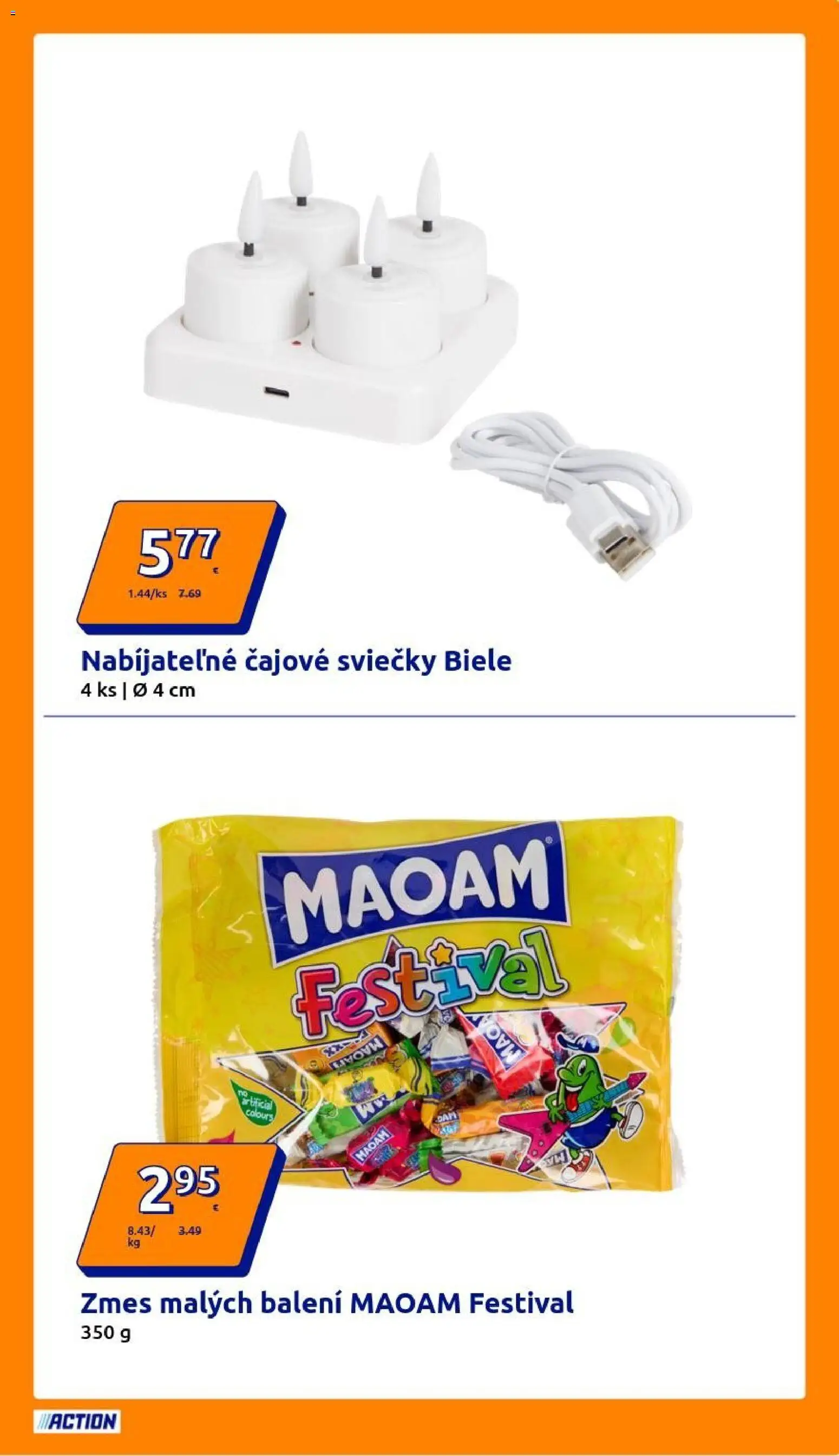 Nové Action akcie – leták je platný od 05.11.2025 | Strana: 7 | Produkty: Sviečky
