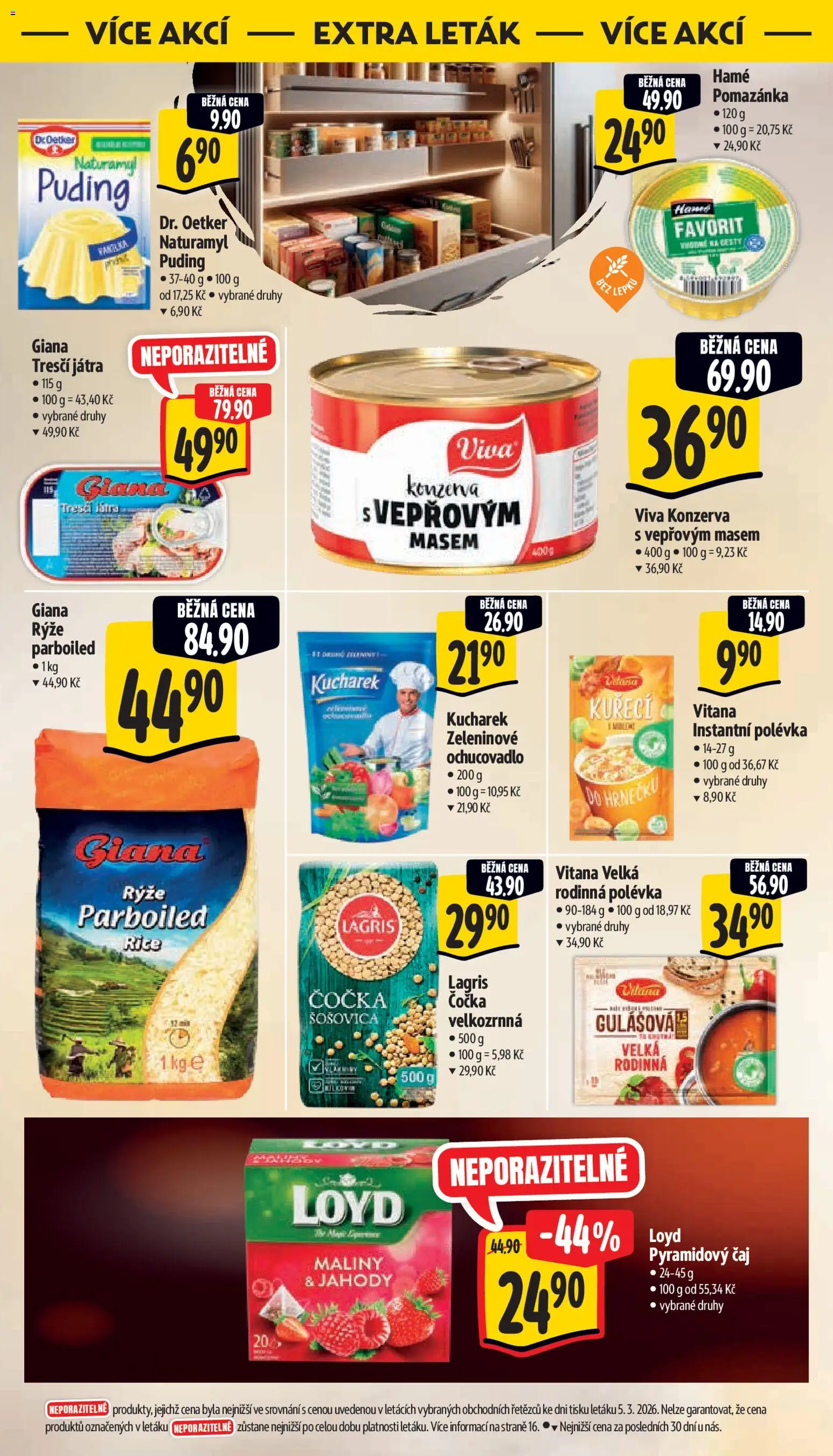 Albert leták - Supermarket od 11.03.2026 | Strana: 44 | Produkty: Čaj, Jahody, Maliny, Pomazánka