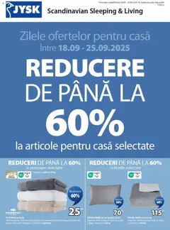 Ofertele JYSK valabile de la 18.09.2025