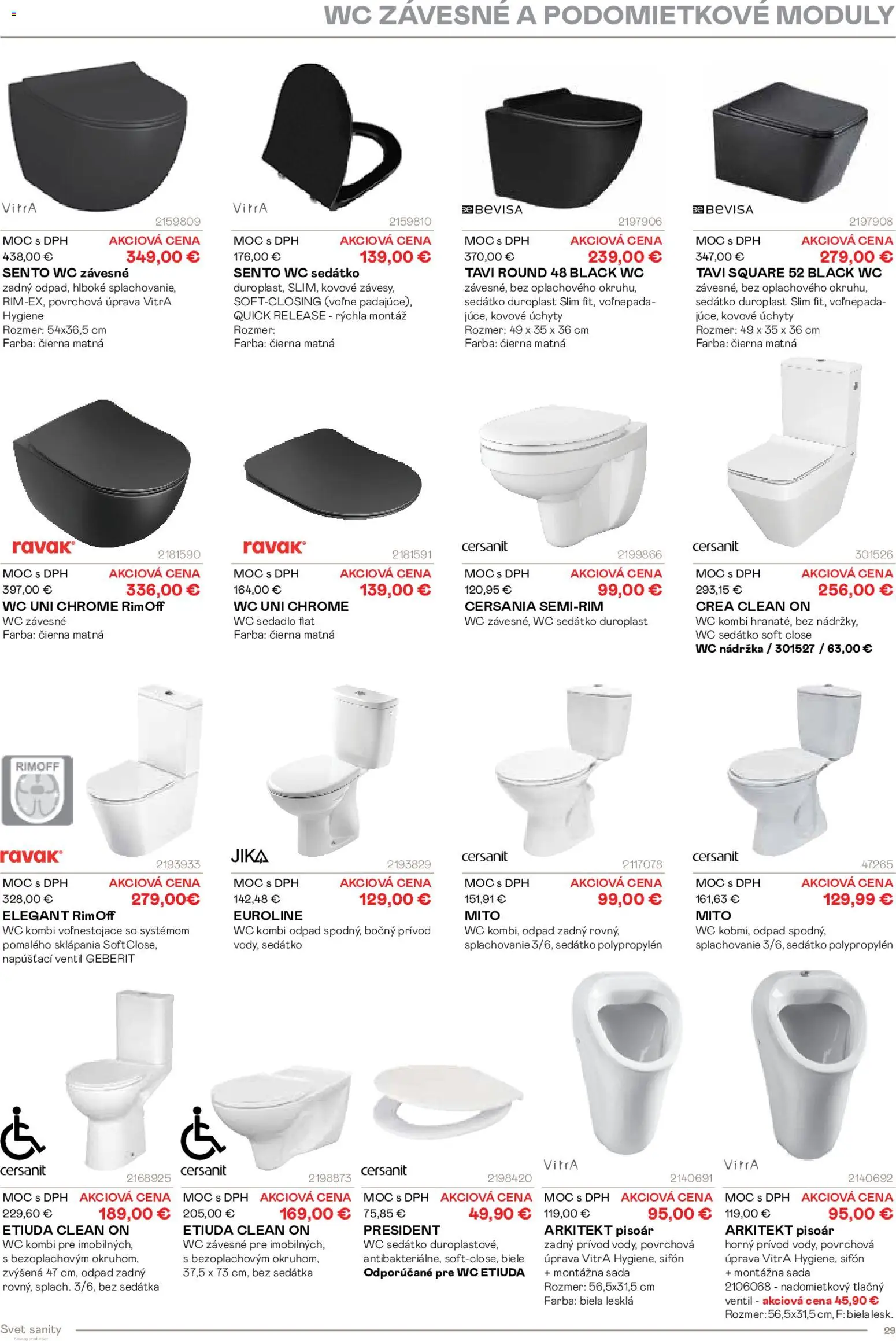 Nové Ingema akcie – leták je platný od 29.10.2025 | Strana: 31 | Produkty: Geberit, Ventil