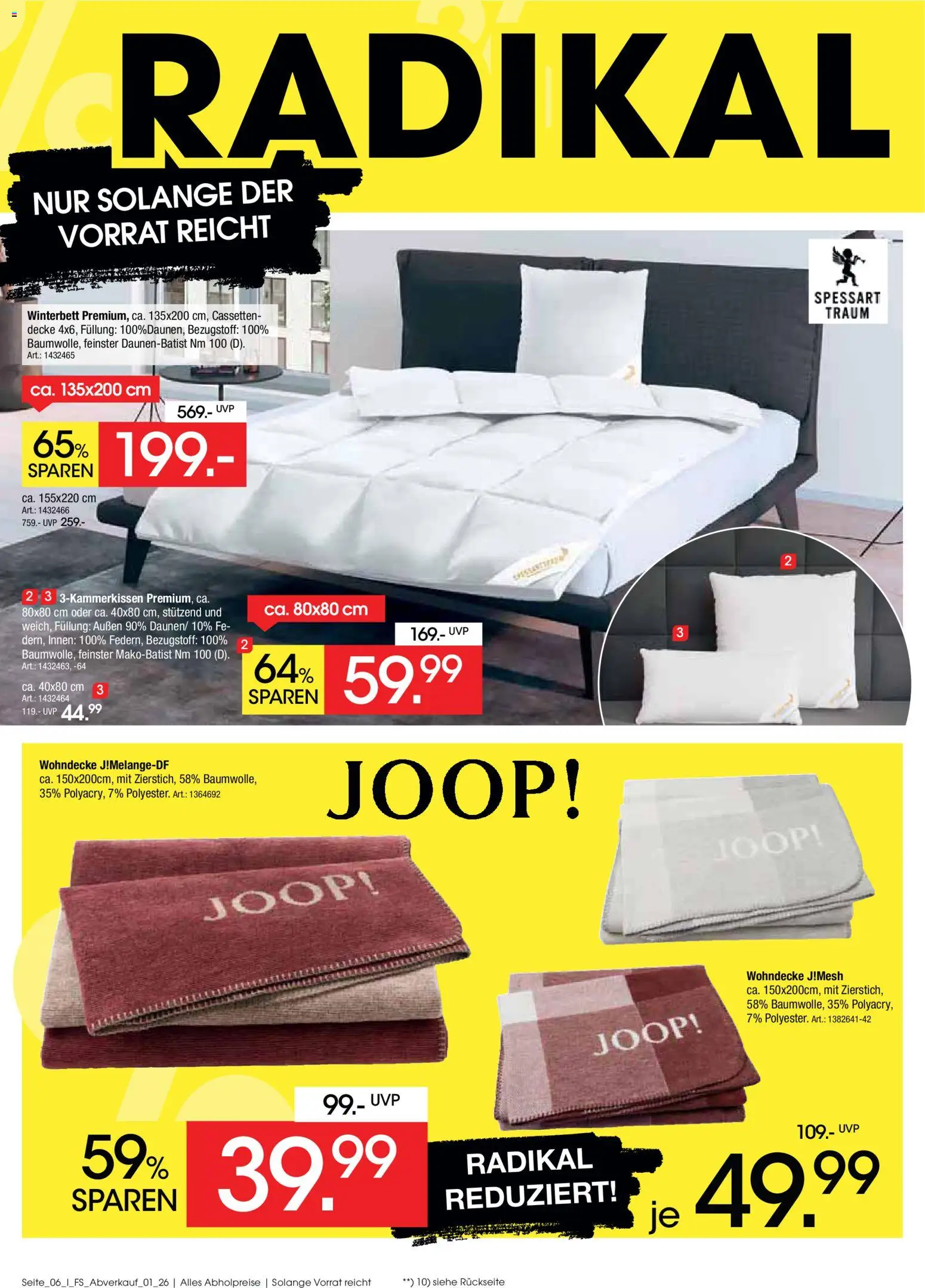 Zurbrüggen Abverkauf Fachsortimente – gültig ab 16.03.2026 | Seite: 6 | Produkte: Decke