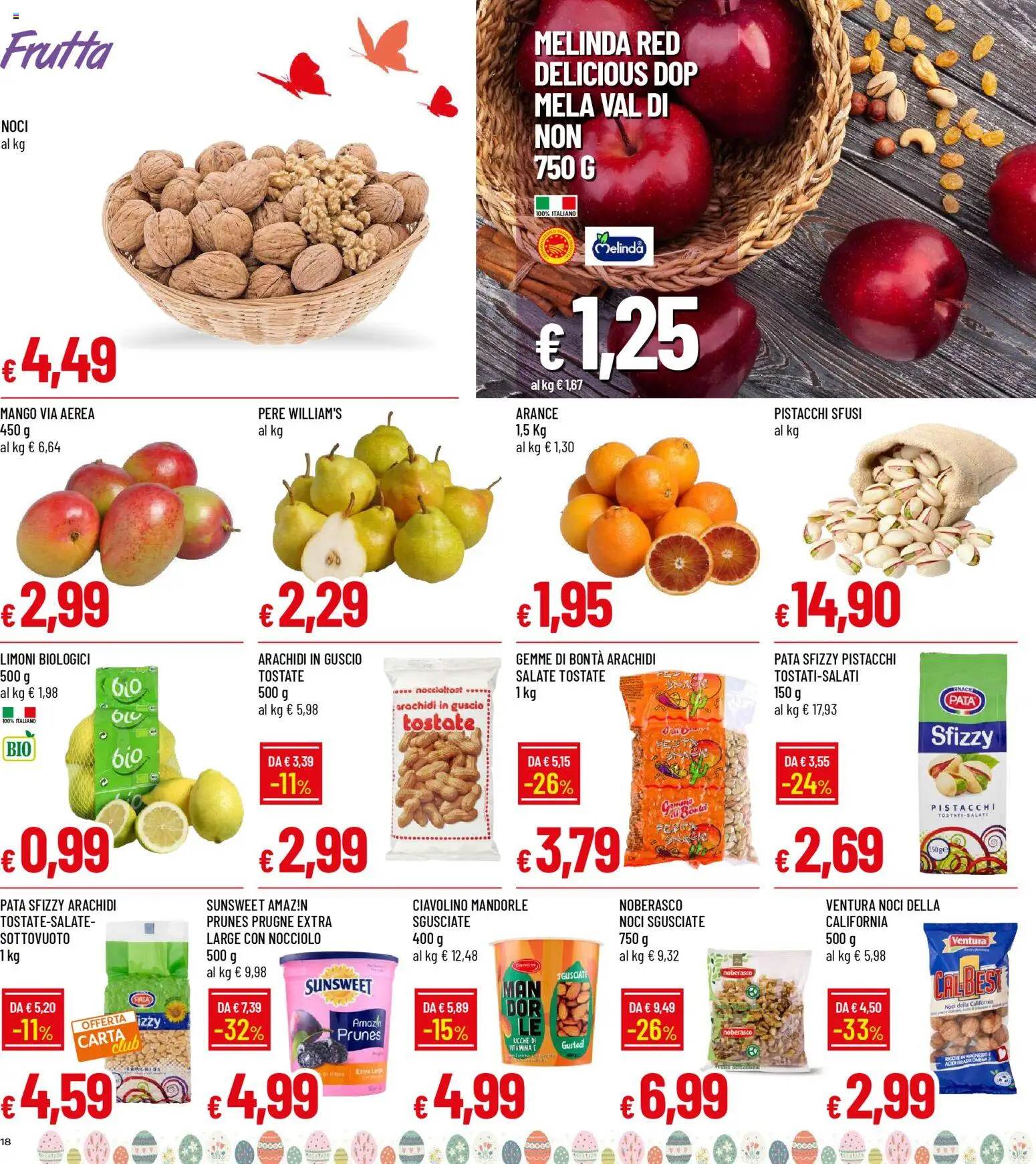 Volantino Galassia del 26.03.2026 | Pagina: 18 | Prodotti: Arance, Frutta, Noci, Arachidi