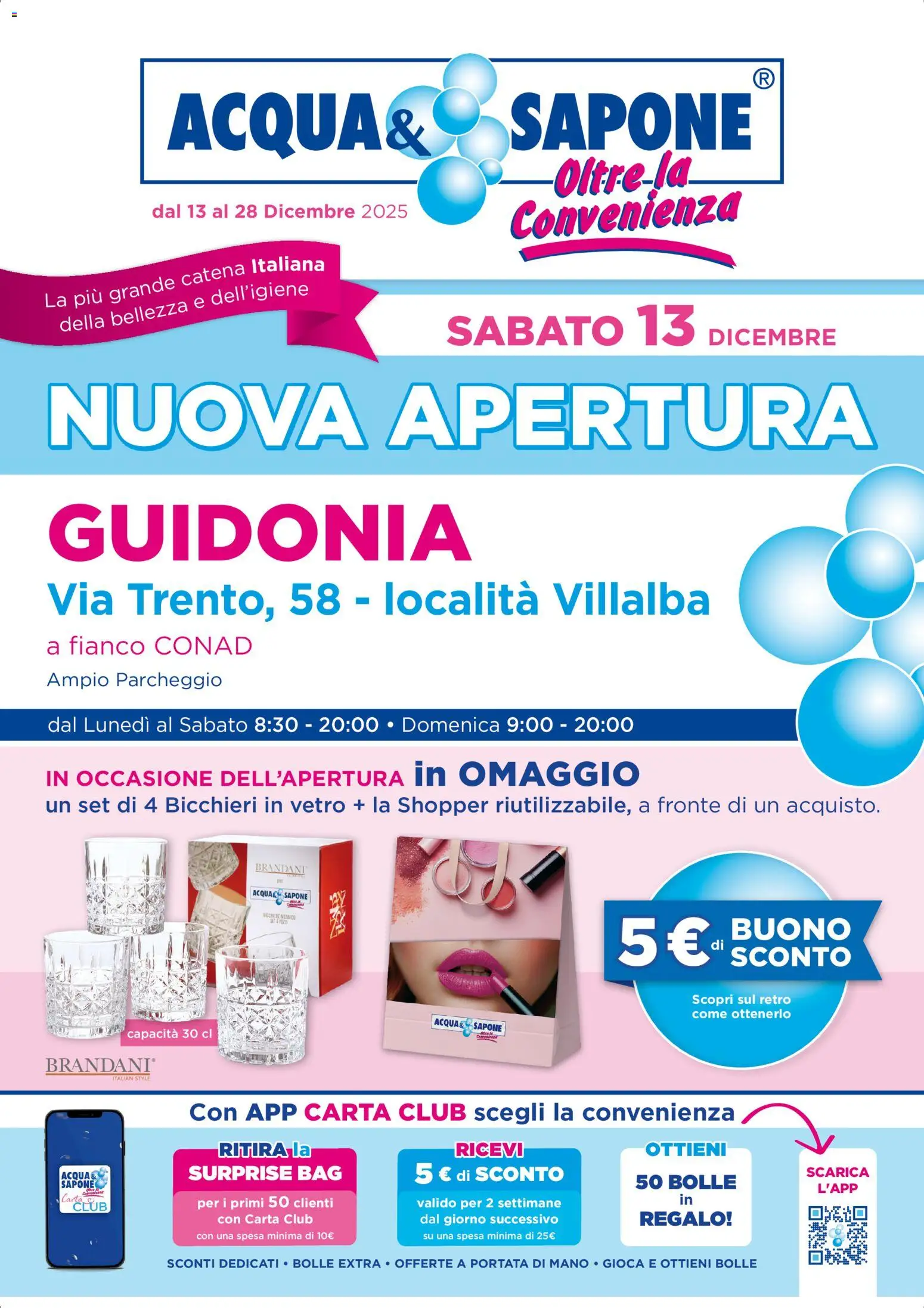 Volantino Acqua e Sapone del 13.12.2025 | Pagina: 1 | Prodotti: Sapone, Acqua