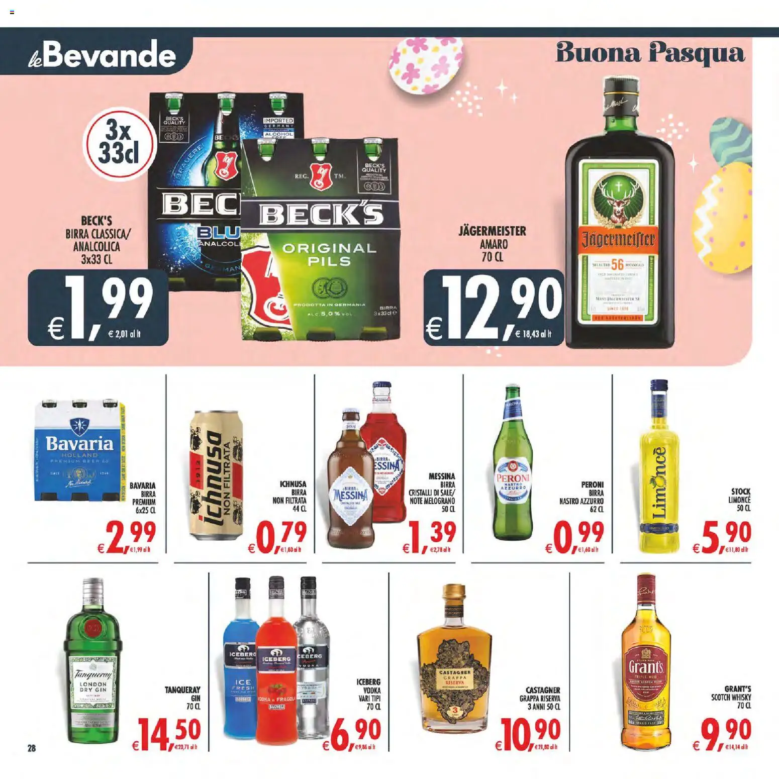Volantino Decò del 27.03.2026 | Pagina: 28 | Prodotti: Birra, Gin, Whisky, Grappa