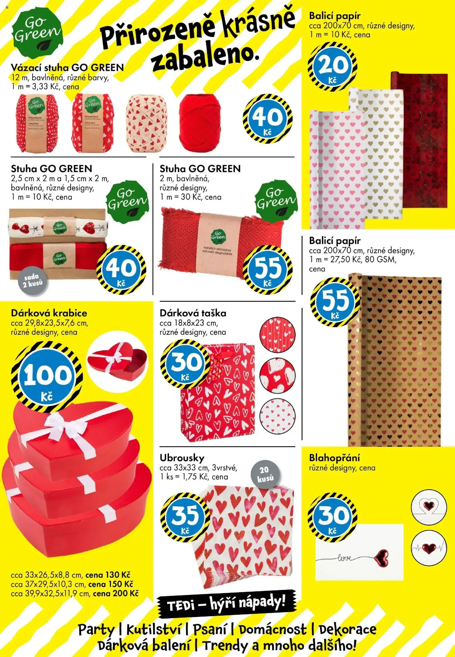 TEDi leták od 13.02.2026 | Strana: 17 | Produkty: Dárková taška, Ubrousky, Krabice, Dekorace