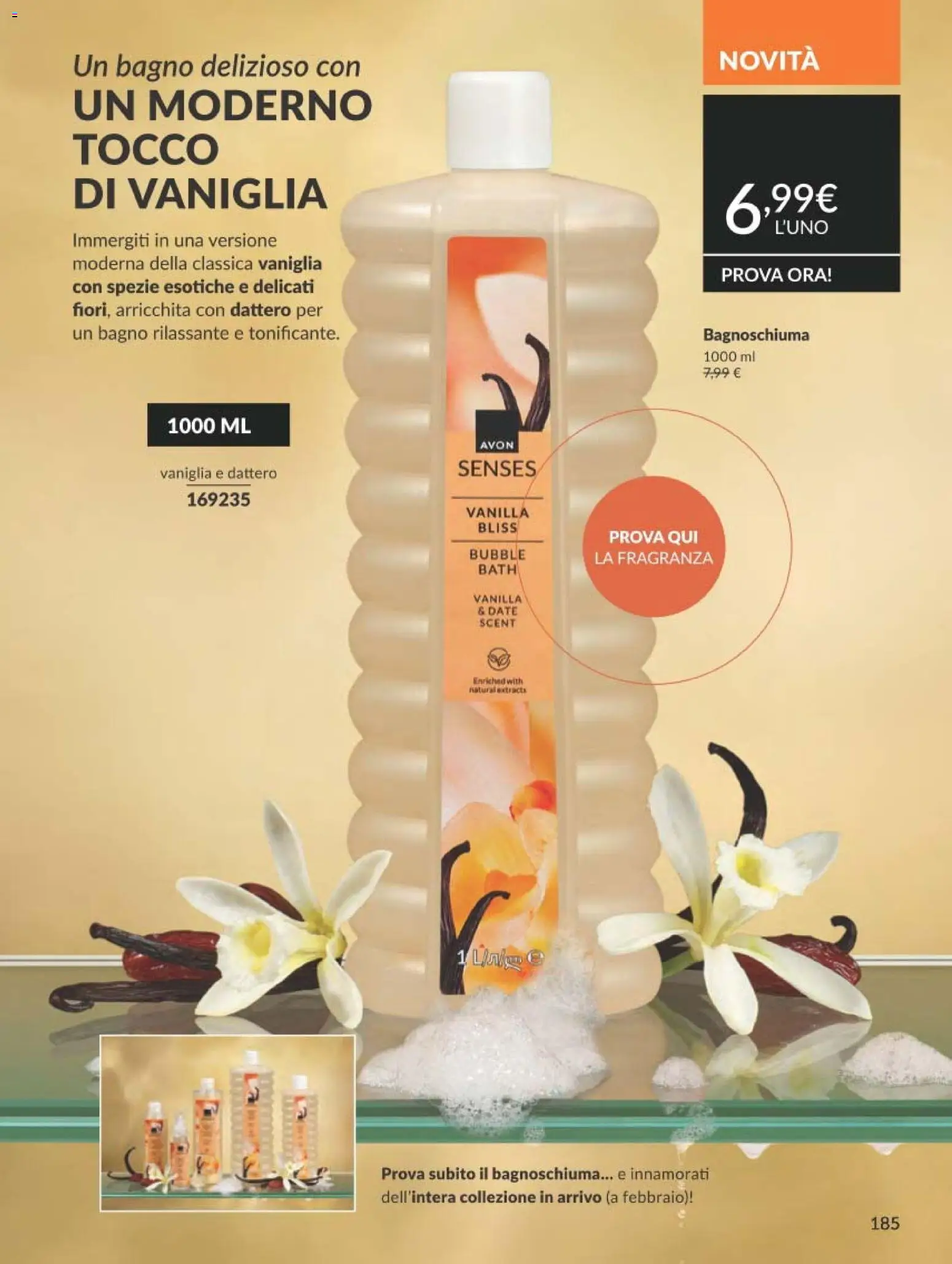 Volantino Avon del 31.12.2025 | Pagina: 185 | Prodotti: Bagnoschiuma, Spezie, Bagno, Fragranza