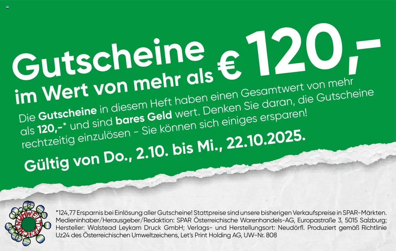 Spar Gutscheinheft - Wien gültig ab 02.10.2025 | Seite: 2
