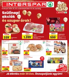 Interspar Akciós újság - amely érvényes a következő dátumtól: 26.02.2026