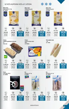 Metro katalog Kupi više, plati manje - pregled Metro kataloga - važi od 01.03.2026 | Strana: 7 | Proizvode: Sladoled, Oslić, Pakovanje, Riba