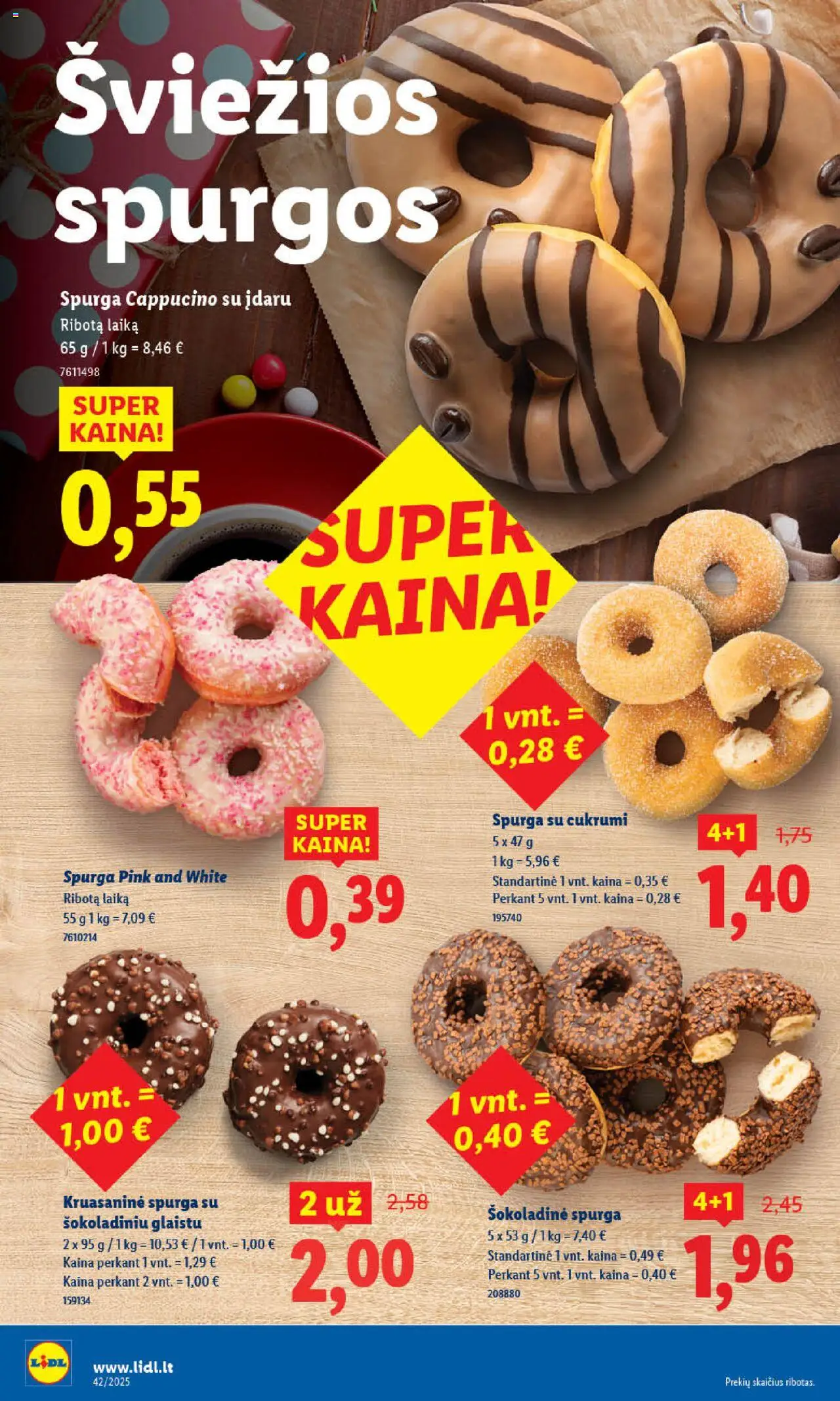 LIDL akcijos nuo 13.10.2025 | Puslapis: 10 | Prekių: Spurga