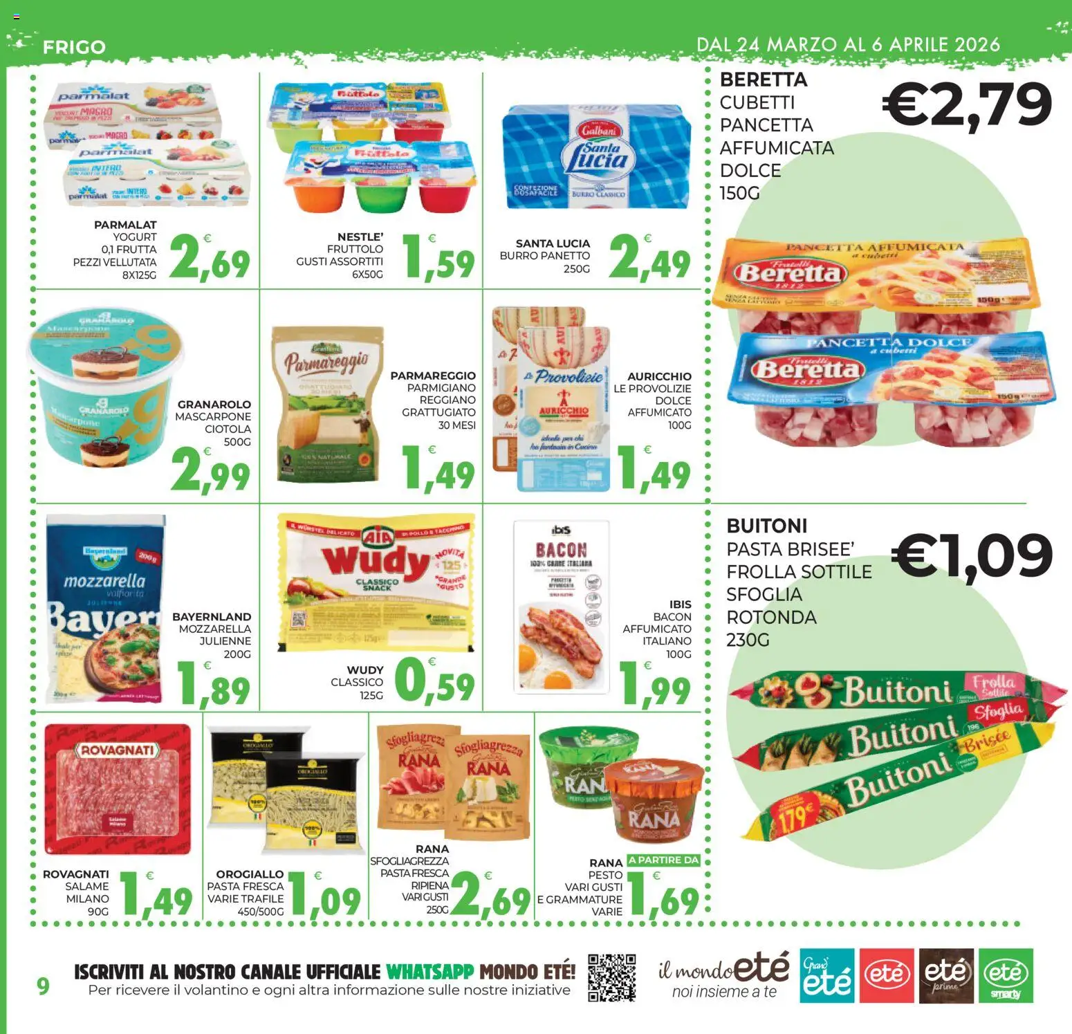 Volantino Eté del 24.03.2026 | Pagina: 9 | Prodotti: Tè, Frutta, Pasta, Ciotola