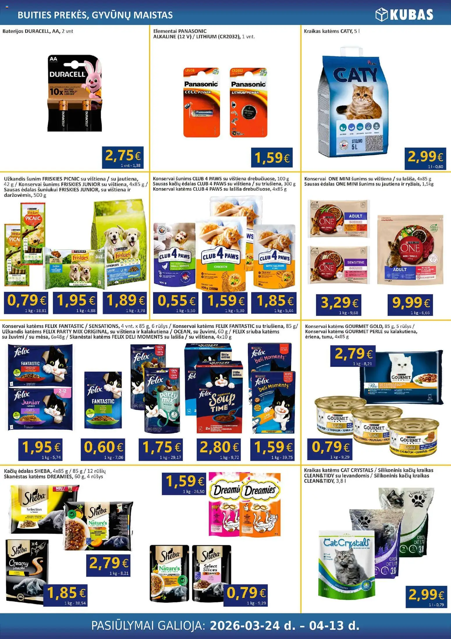 Kubas akcijos nuo 24.03.2026 | Puslapis: 19 | Prekių: Konservai, Vištiena, Jautiena