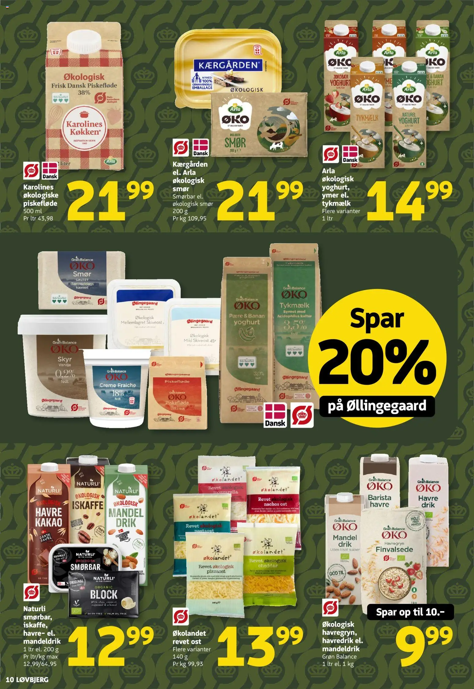 Løvbjerg tilbudsavis – gyldig fra 16.01.2026 | Side: 10 | Produkter: Creme fraiche, Kakao, Havregryn, Mandeldrik