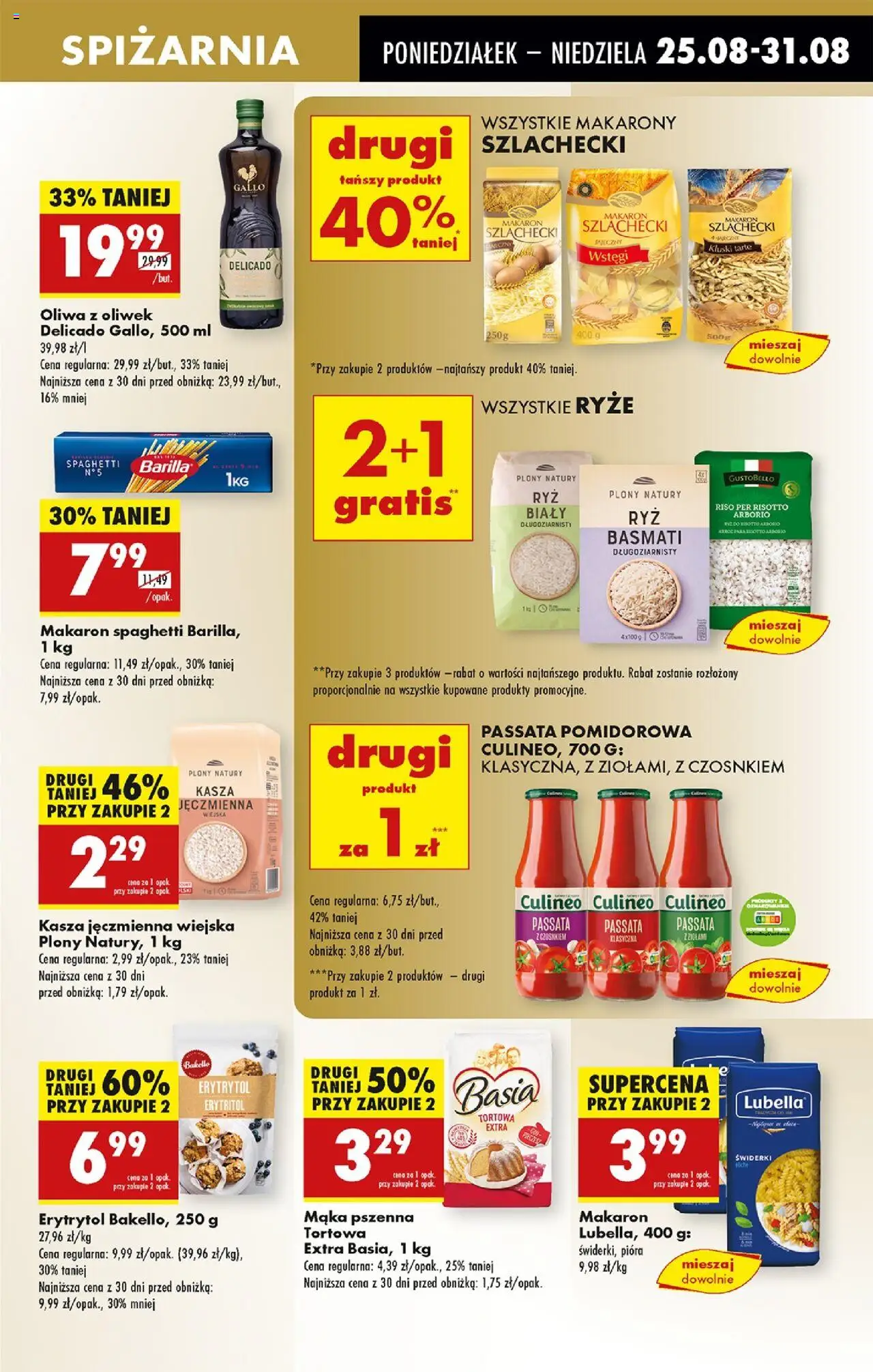 Biedronka gazetka od 25.08.2025 | Strona: 55 | Produkty: Kasza, Erytrytol, Ryż do risotto, Ryż