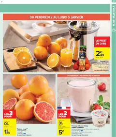 Carrefour Market - Prévisualisation de Carrefour Market catalogue semaine 1 valide à partir de 02.01.2026 | Page: 19 | Produits: Orange a Jus, Orange, Oranges, Fromage frais