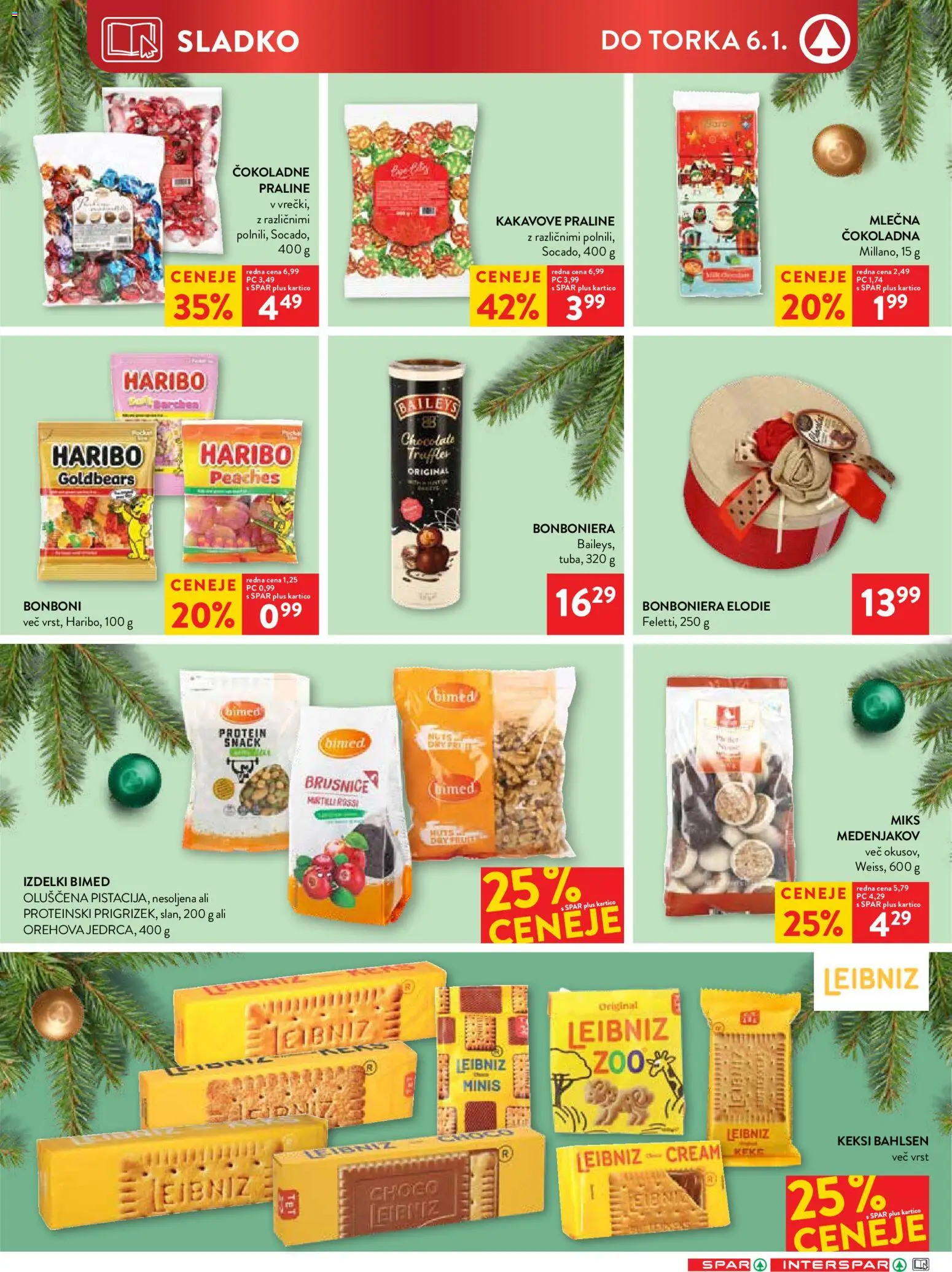 Novi Spar katalog ponudbe – veljaven od 27.12.2025 | Stran: 19 | Izdelki: Keksi, Bonboni, Bonboniera