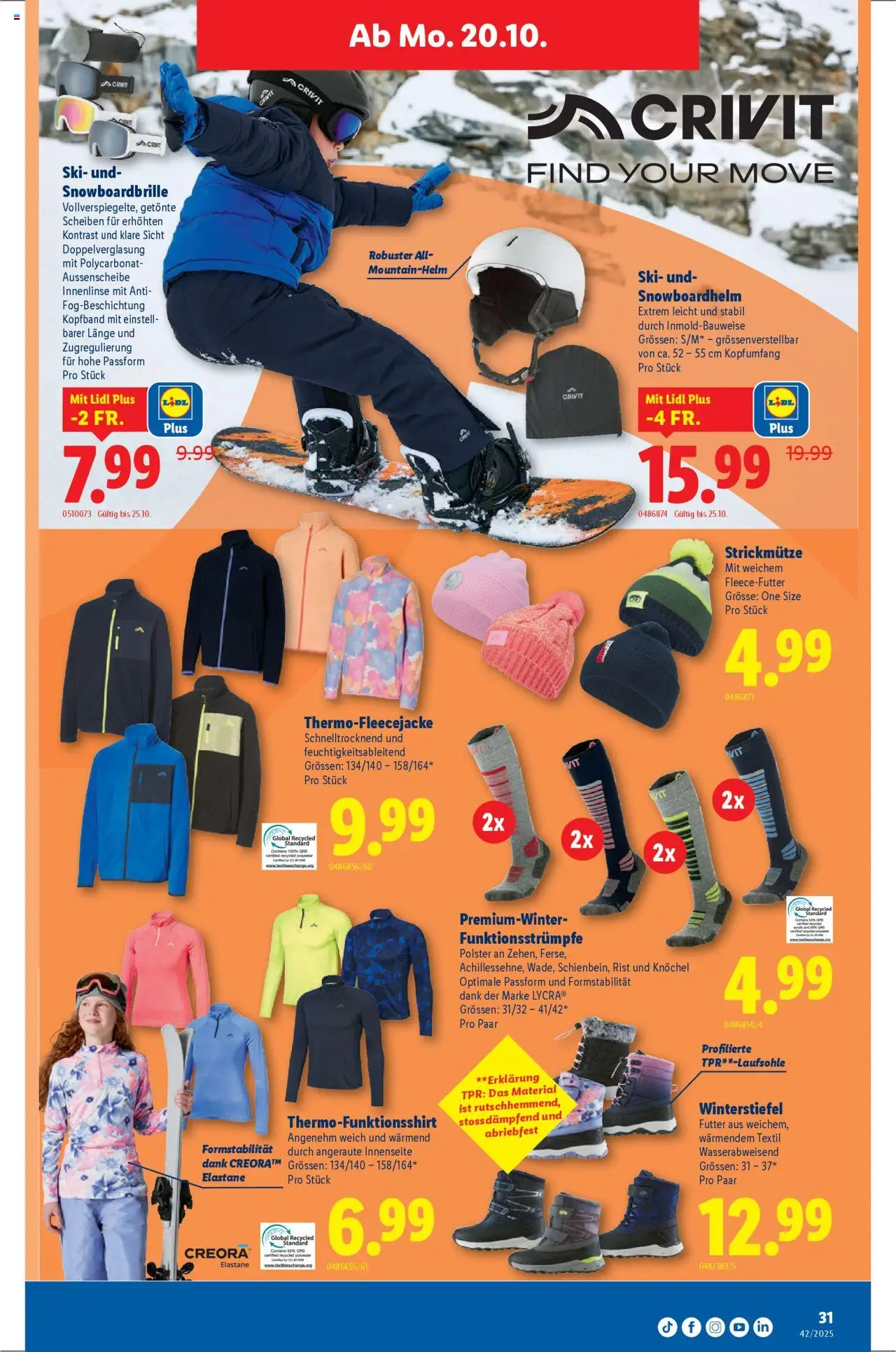 Lidl Aktionen – gültig ab 16.10.2025 | Seite: 31 | Produkte: Ski