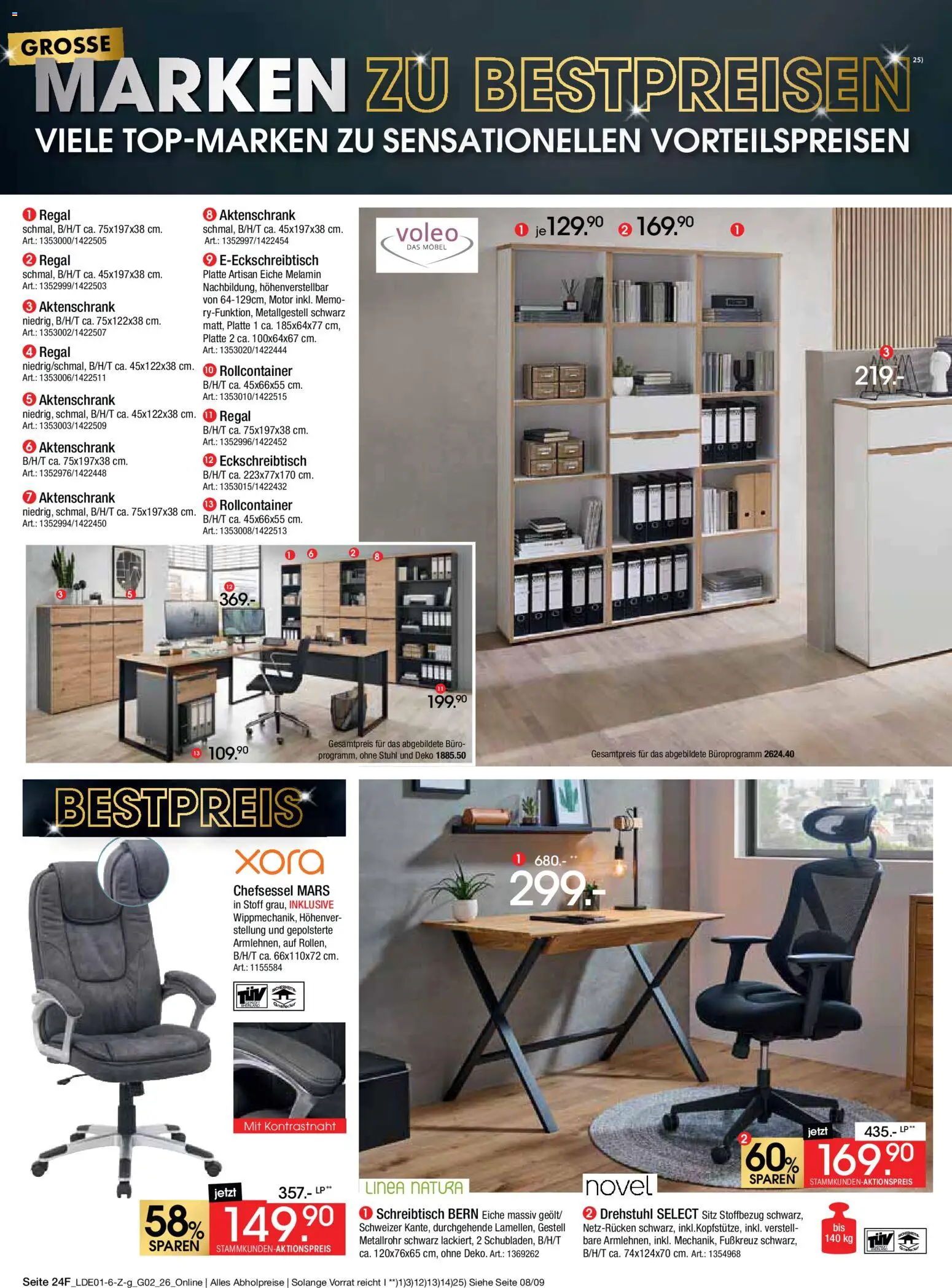 Zurbrüggen Große Marken-Sensation – gültig ab 31.01.2026 | Seite: 38 | Produkte: Regal, Stuhl, Chefsessel, Rollcontainer