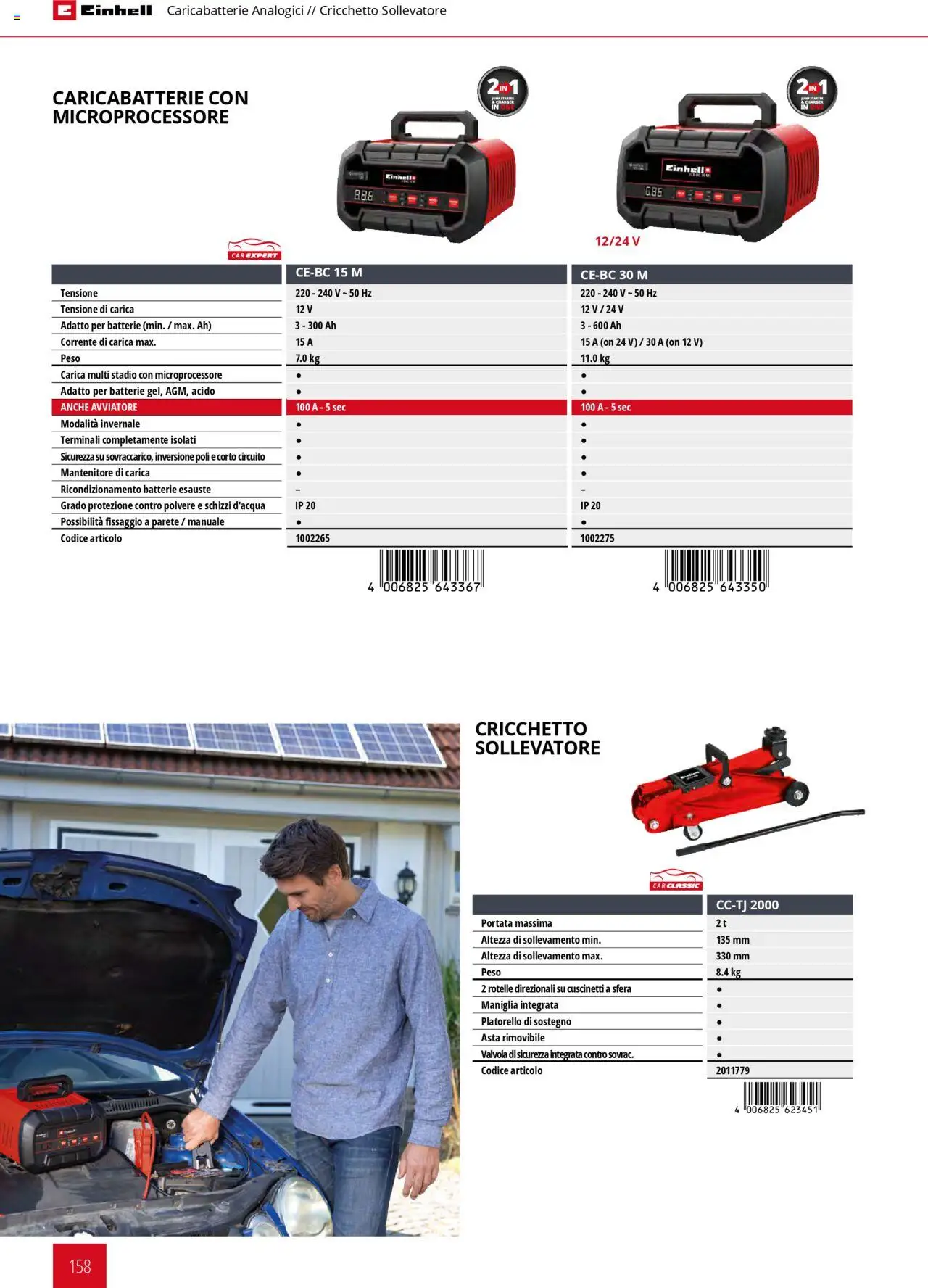 Volantino Einhell del 06.02.2025 | Pagina: 158 | Prodotti: Batterie, Caricabatterie