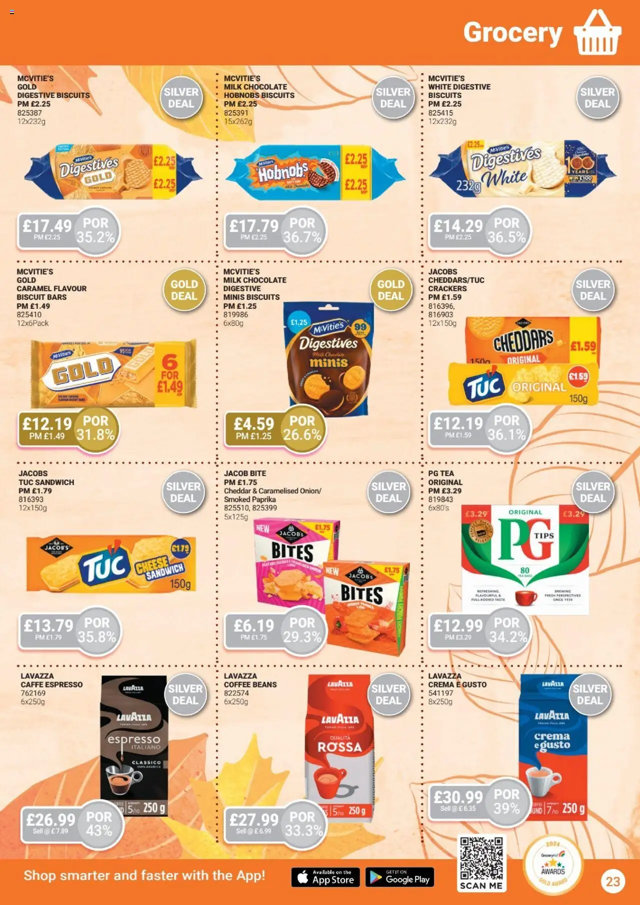  | Page: 23 | Products: Cheddar, Chocolate, Tea, Crackers