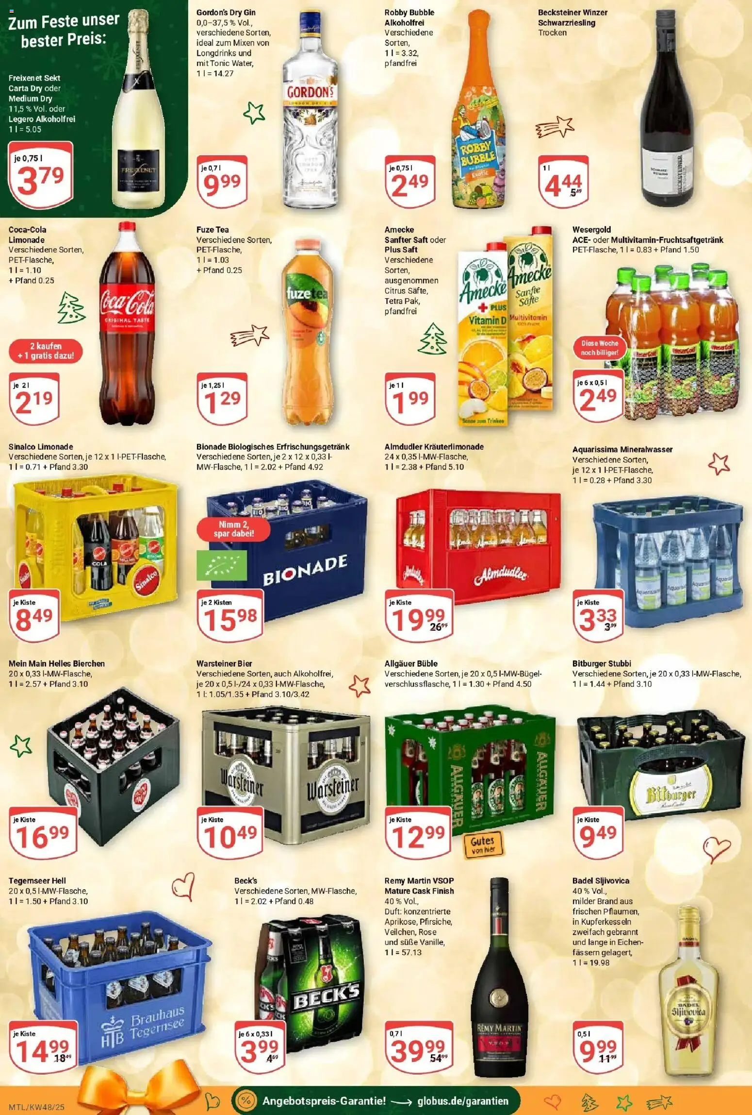 Globus prospekt Maintal-Dörnigheim	 – gültig ab 23.11.2025 | Seite: 4 | Produkte: Coca cola, Cola, Freixenet, Sekt